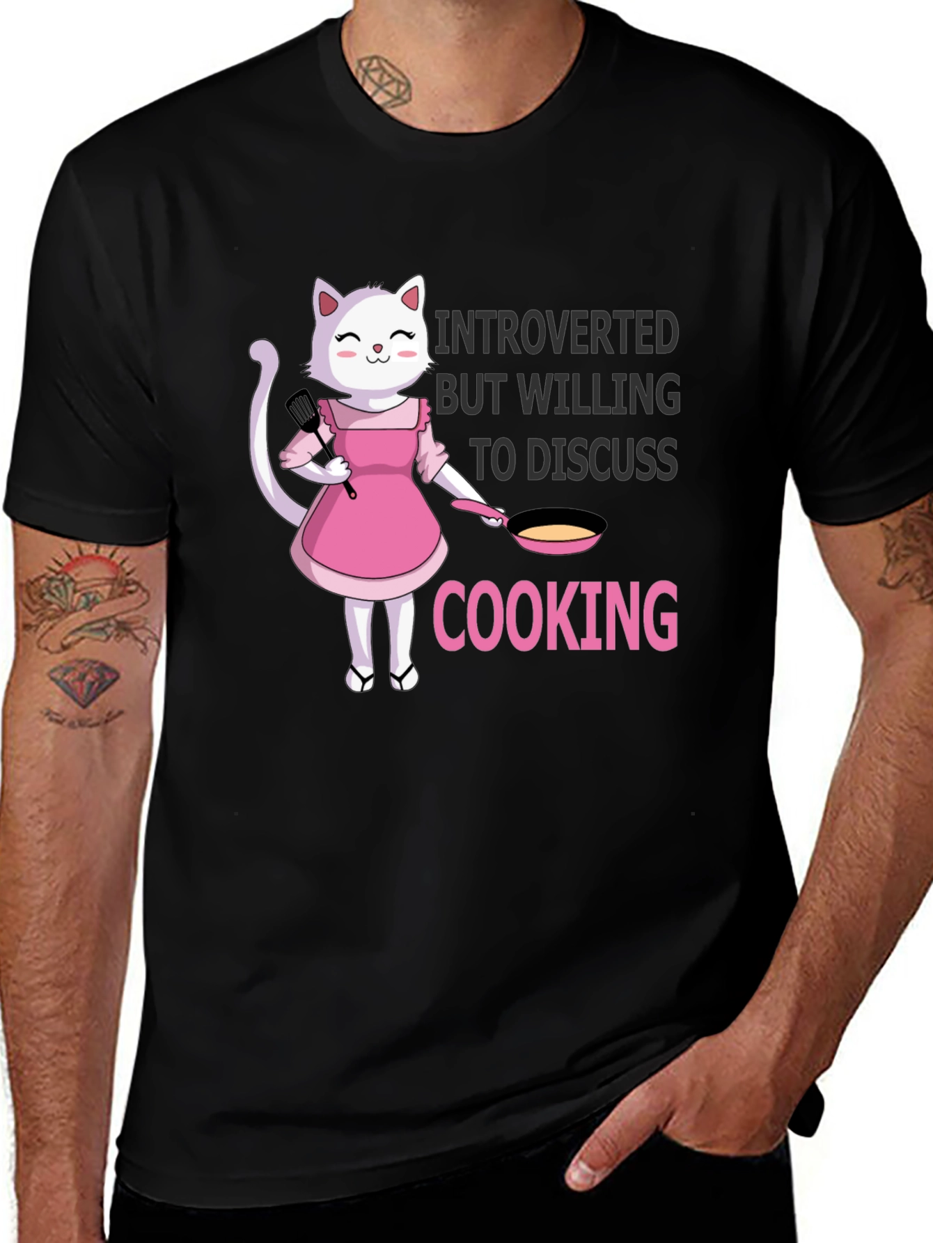 Introverted Cooking Cat T-Shirt