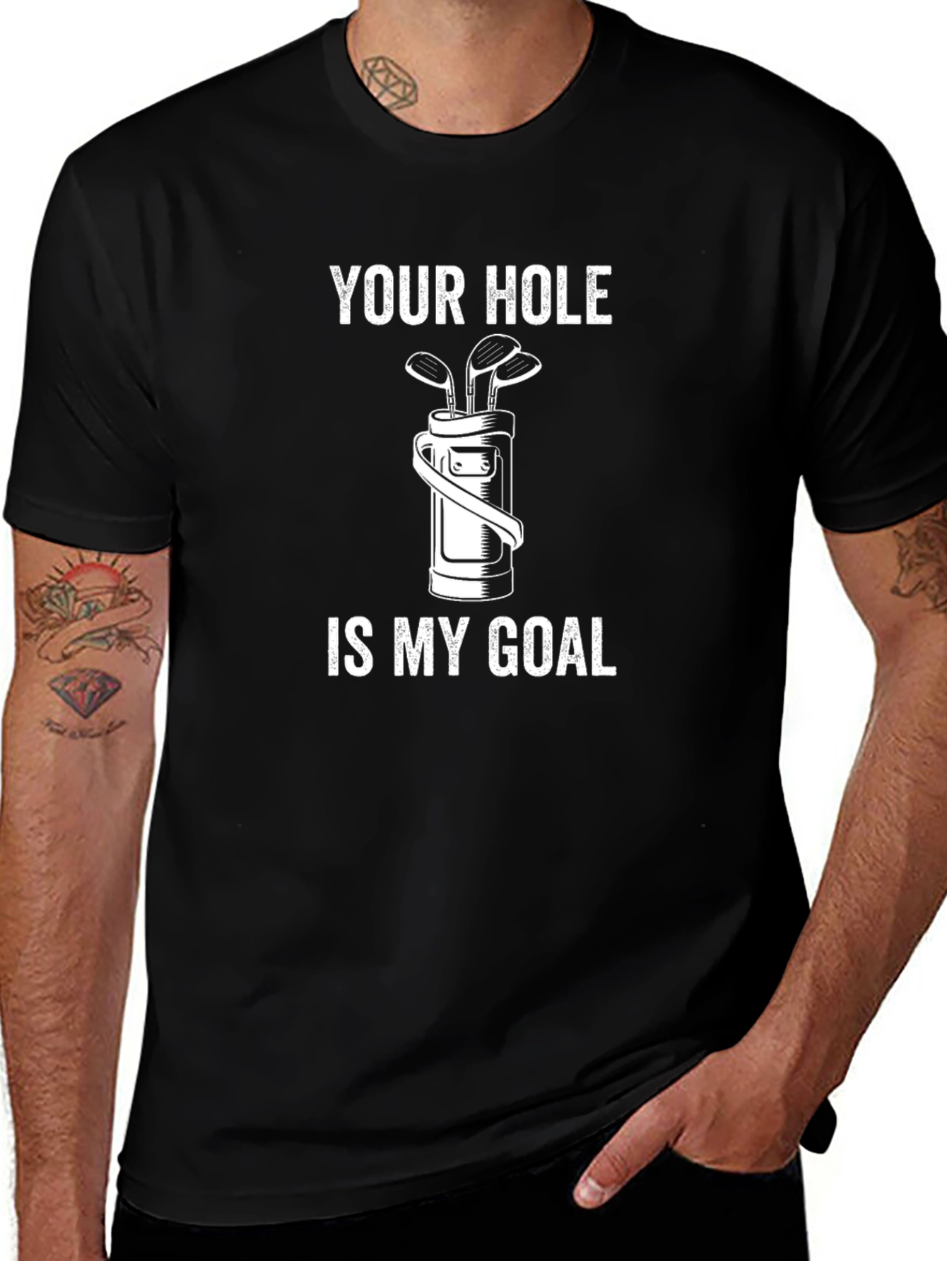 Variant 29 of Your Hole is My Goal Golf T-Shirt