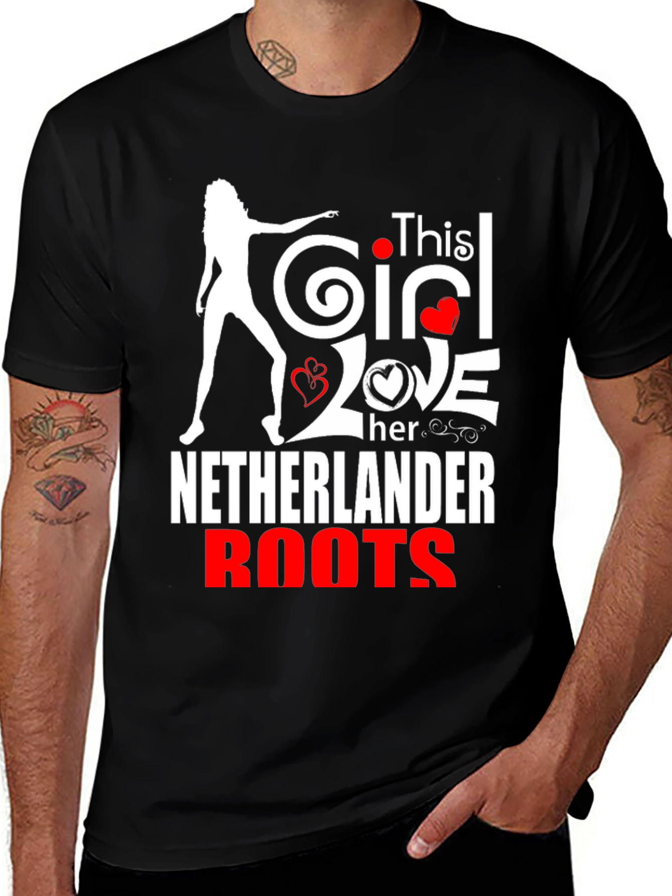 Variant 14 of This Girl Loves Her Netherlander Roots T-Shirt
