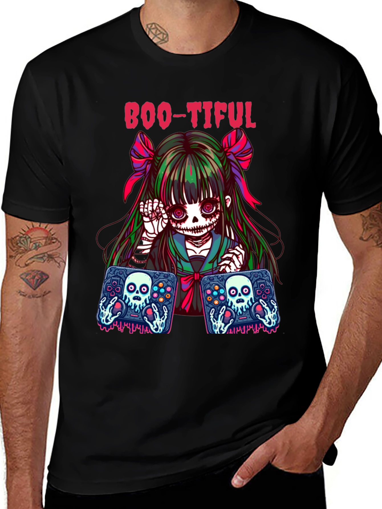 Variant 24 of Boo-tiful Gamer Halloween T-Shirt