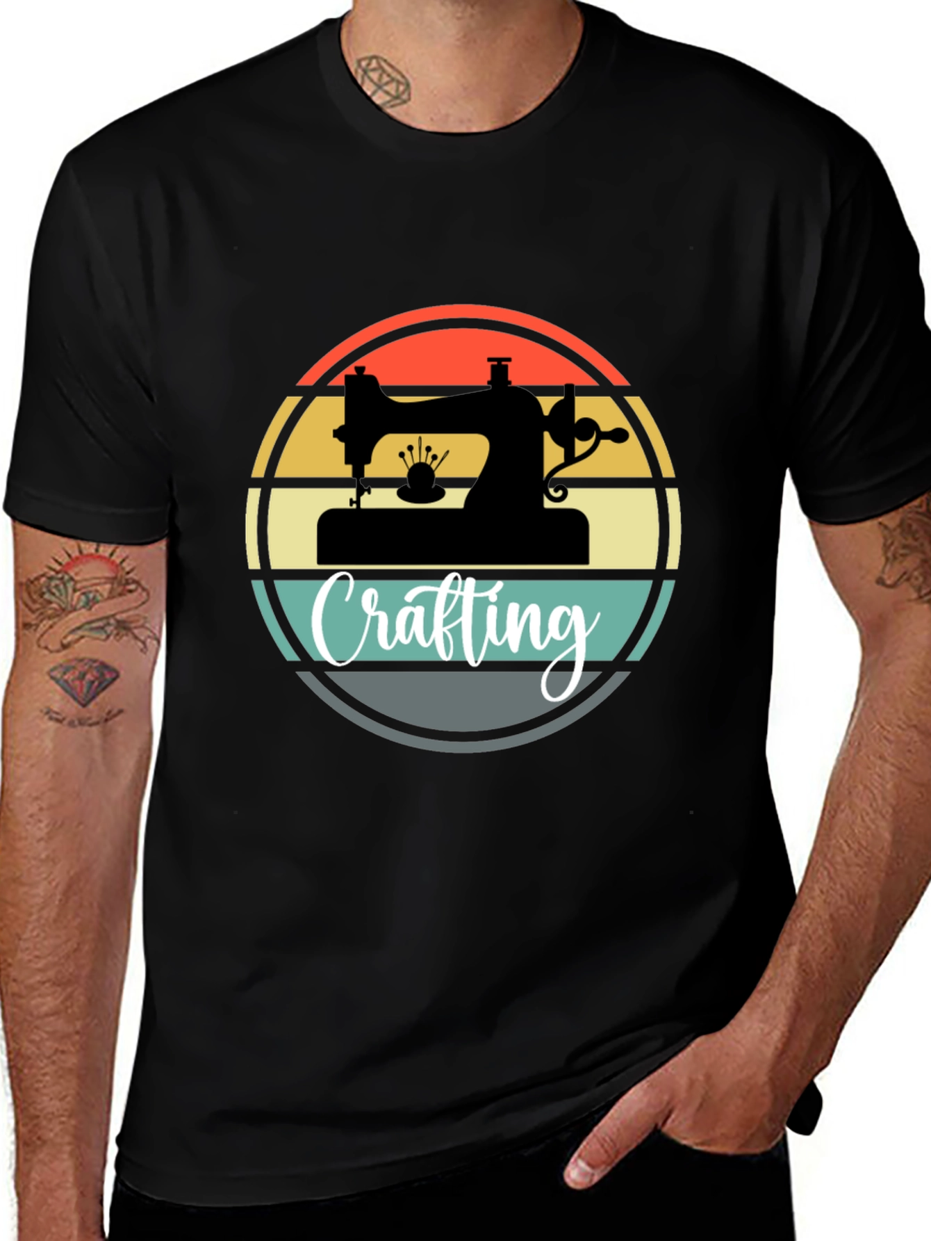 Crafting Sewing Machine Graphic Tee