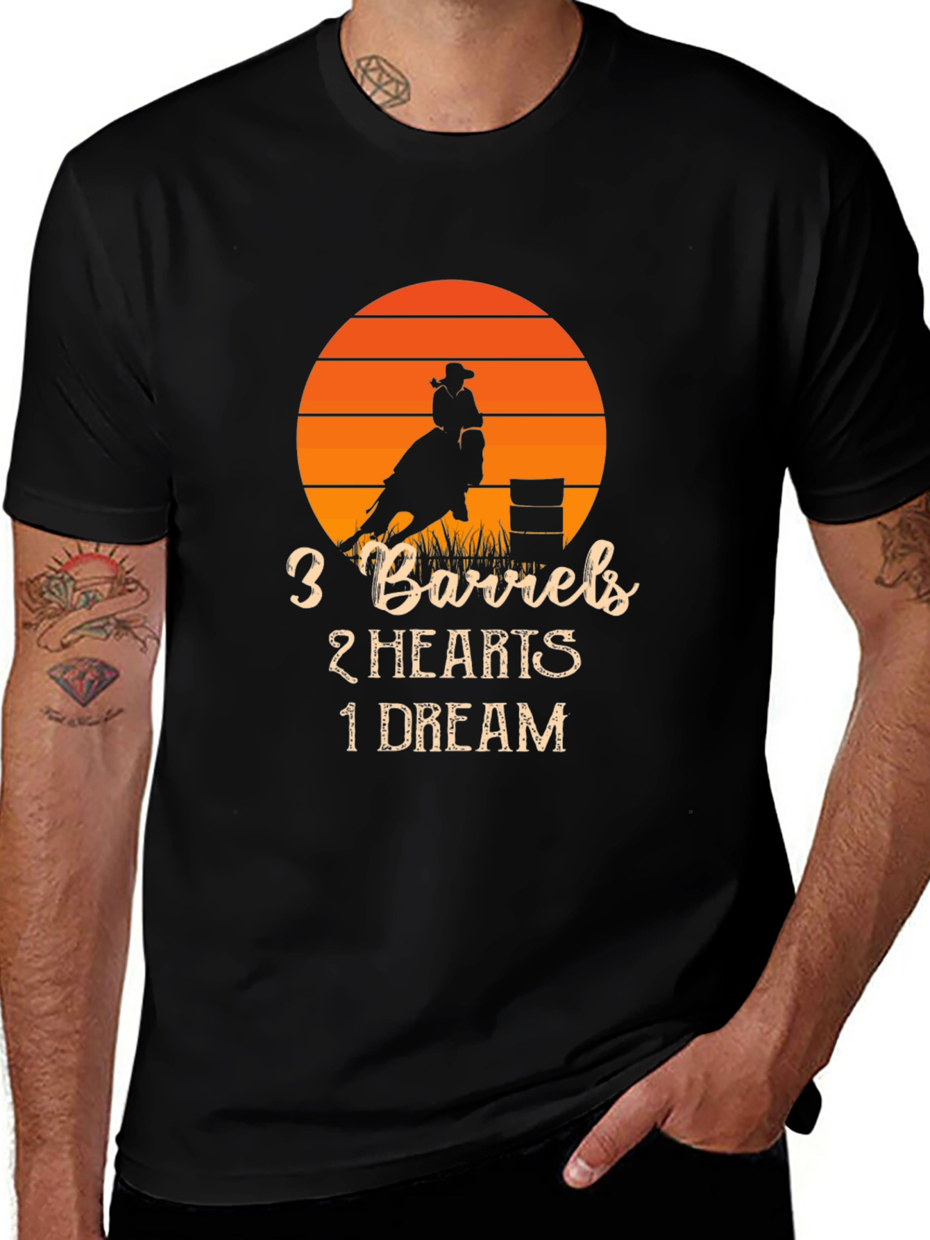 3 Barrels 2 Hearts 1 Dream Rodeo T-Shirt