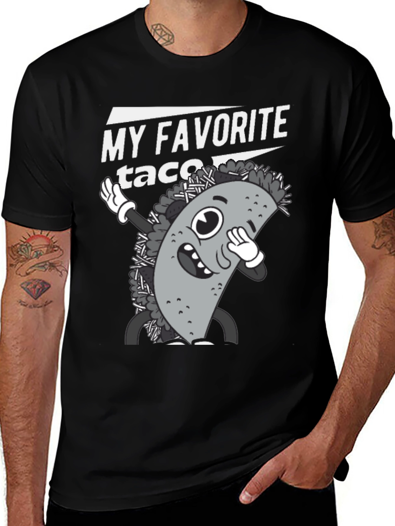 Variant 17 of My Favorite Taco Funny Graphic Tee