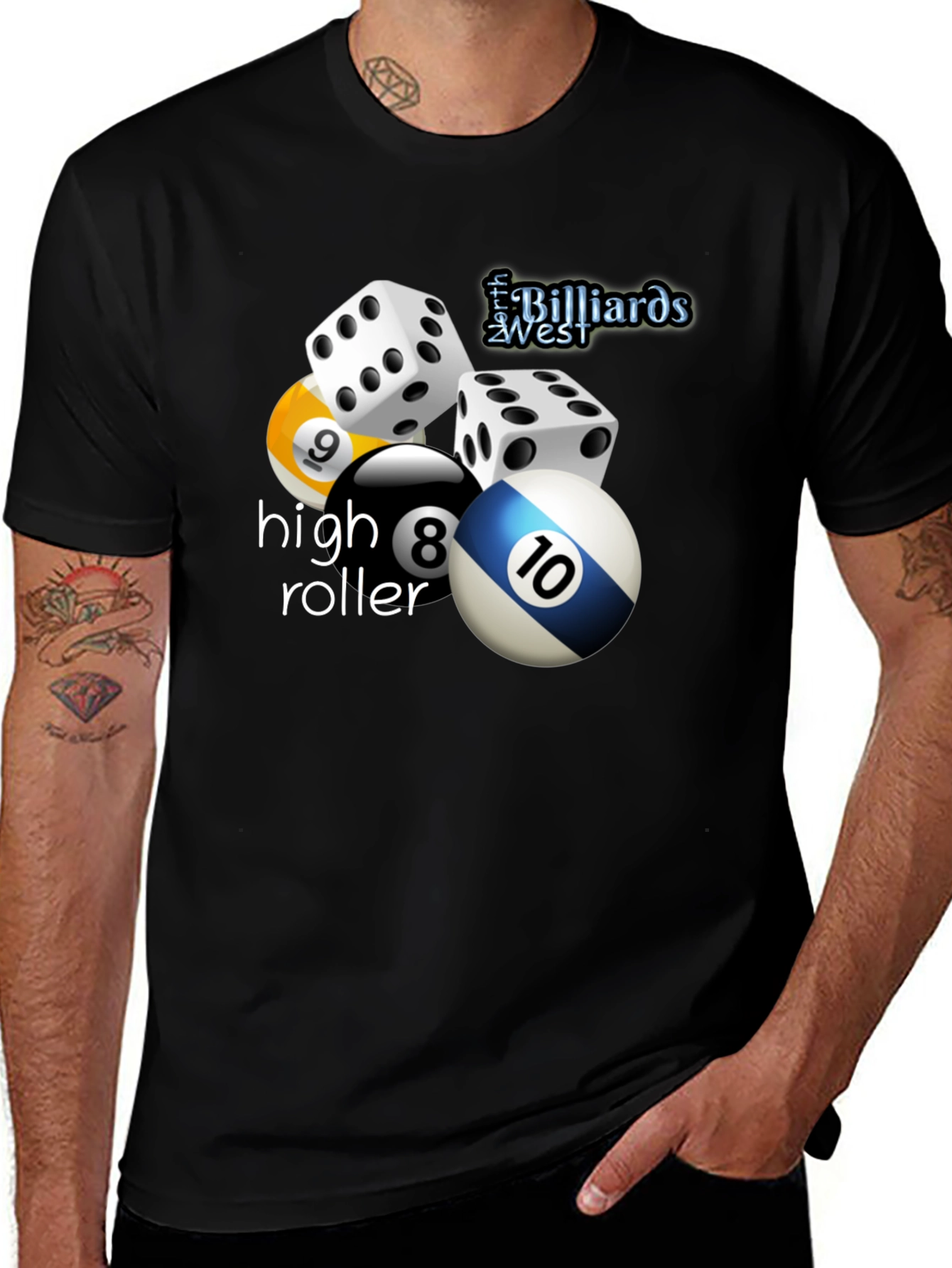 Variant 23 of High Roller Billiards T-Shirt