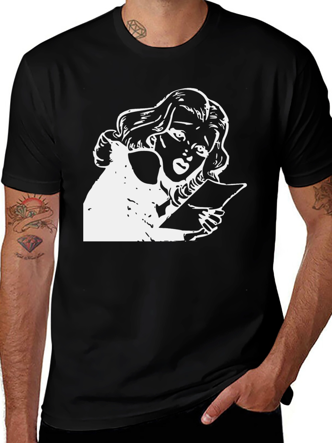 Variant 16 of Vintage Graphic T-Shirt - Stylish Black Tee