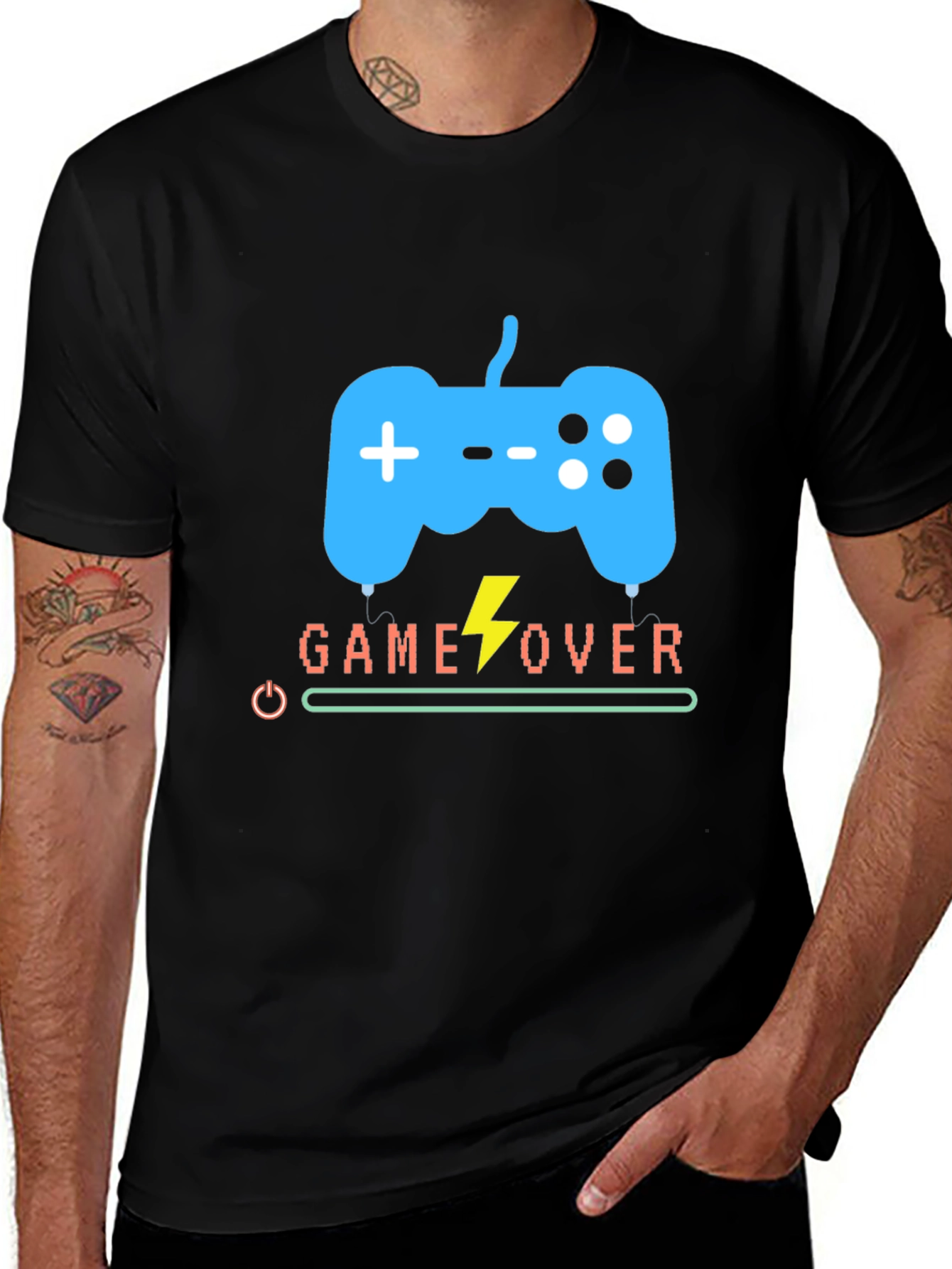 Variant 26 of Game Over Controller Graphic T-Shirt