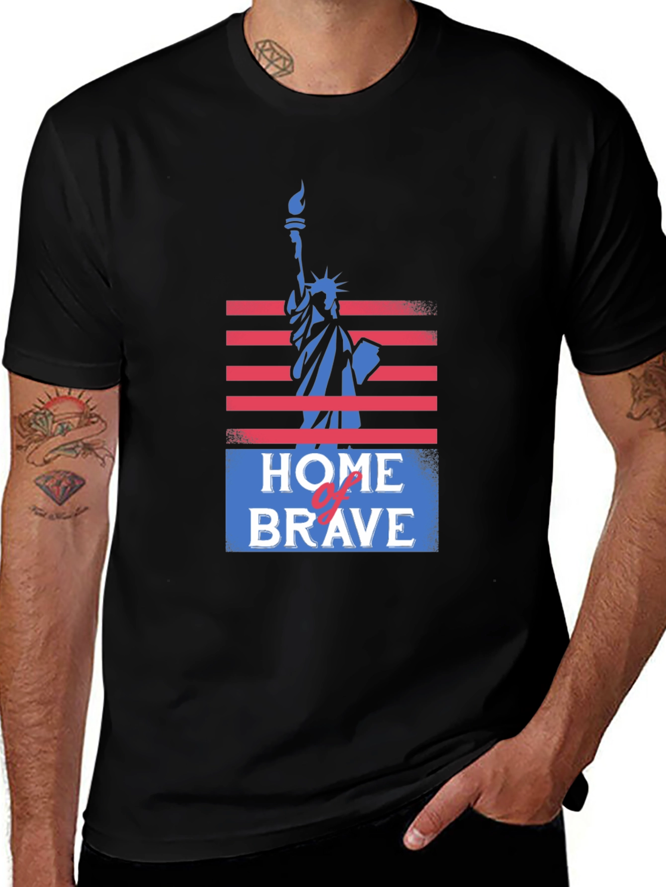 Variant 27 of Home of the Brave Graphic T-Shirt