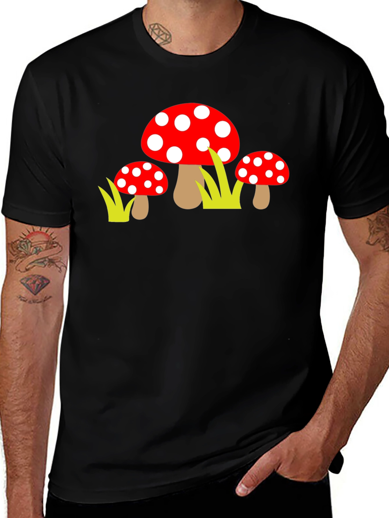 Variant 2 of Fun Mushroom T-Shirt, Whimsical Design