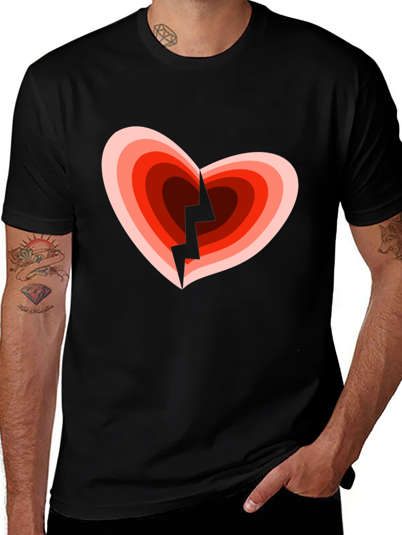 Variant 20 of Broken Heart Graphic T-Shirt