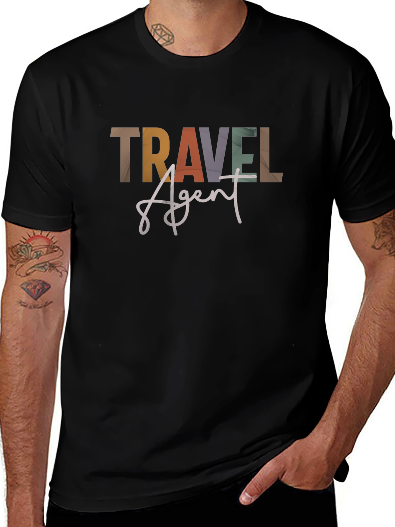 Travel Agent Graphic T-Shirt - Unisex Crew Neck Tee