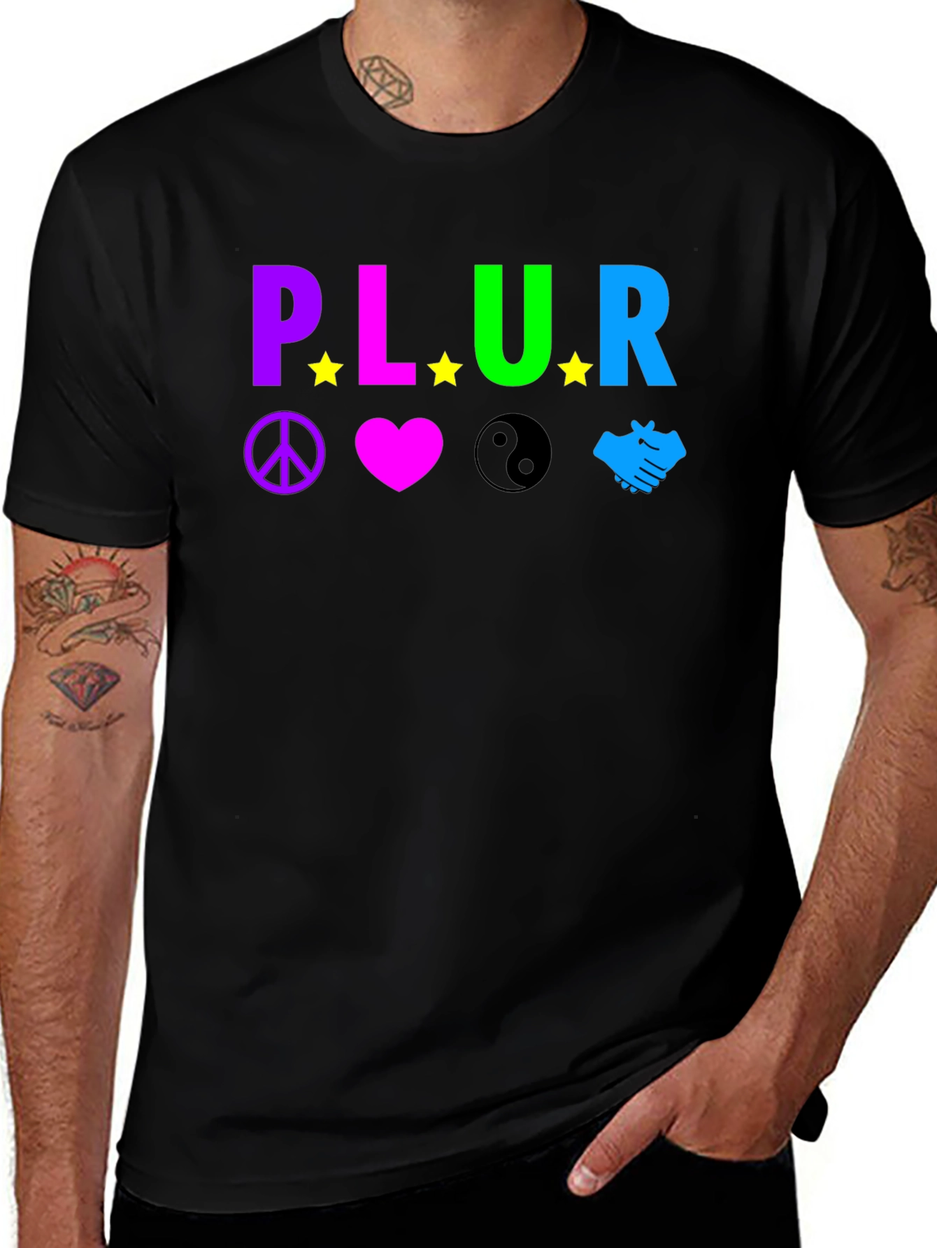 Variant 13 of PLUR Peace Love Unity Respect T-Shirt