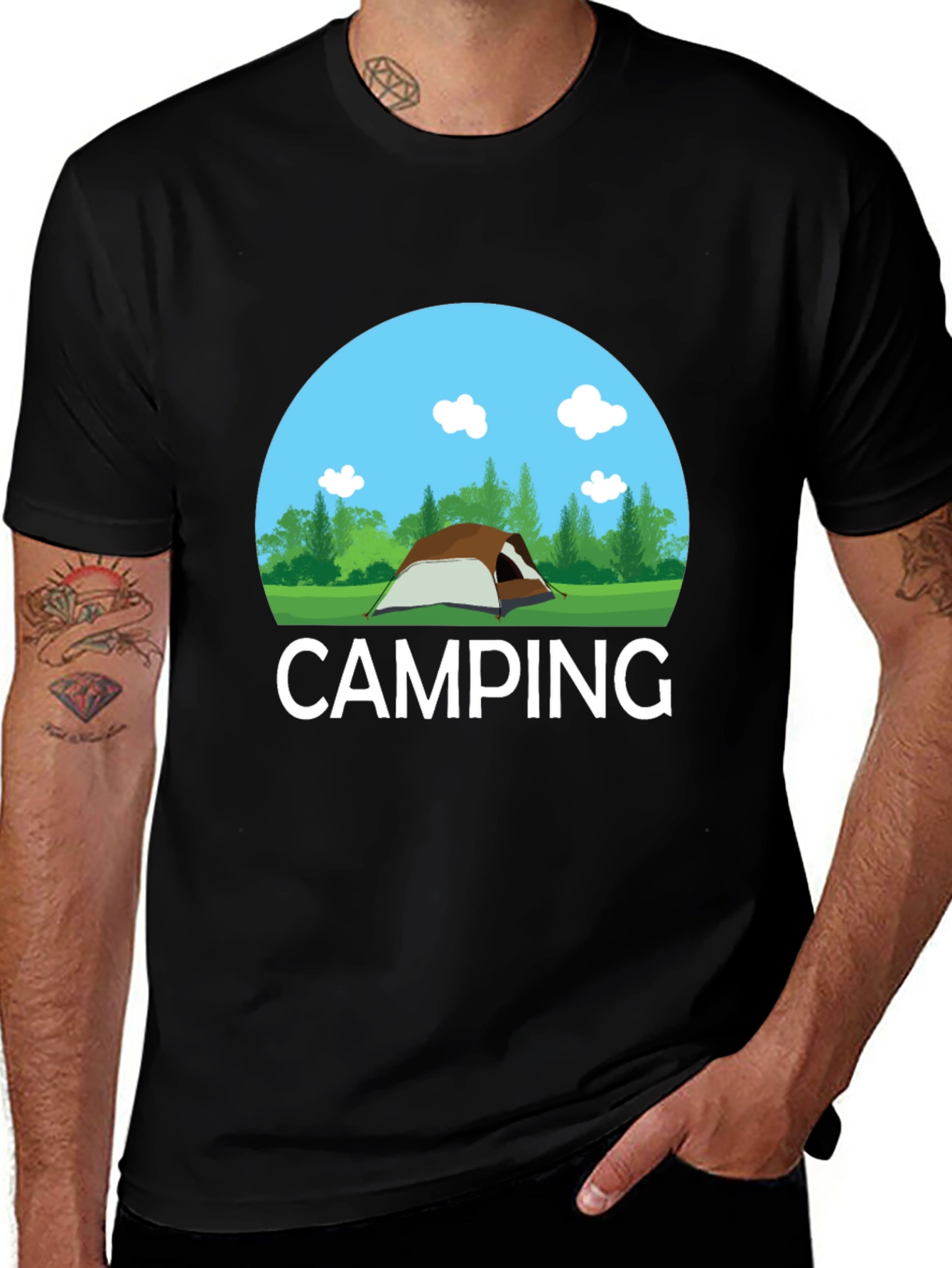 Variant 30 of Camping Graphic Tee - Outdoor Adventure Shirt