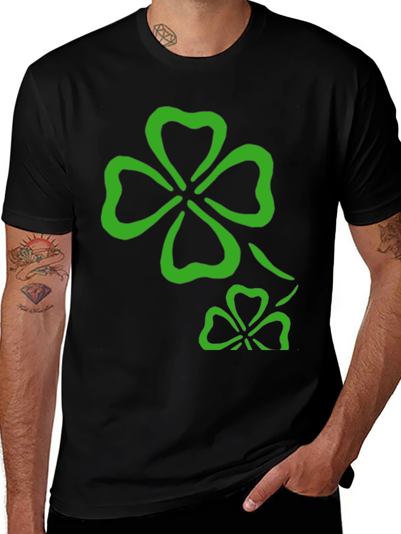 Variant 27 of Shamrock Graphic Tee - Lucky Irish Style