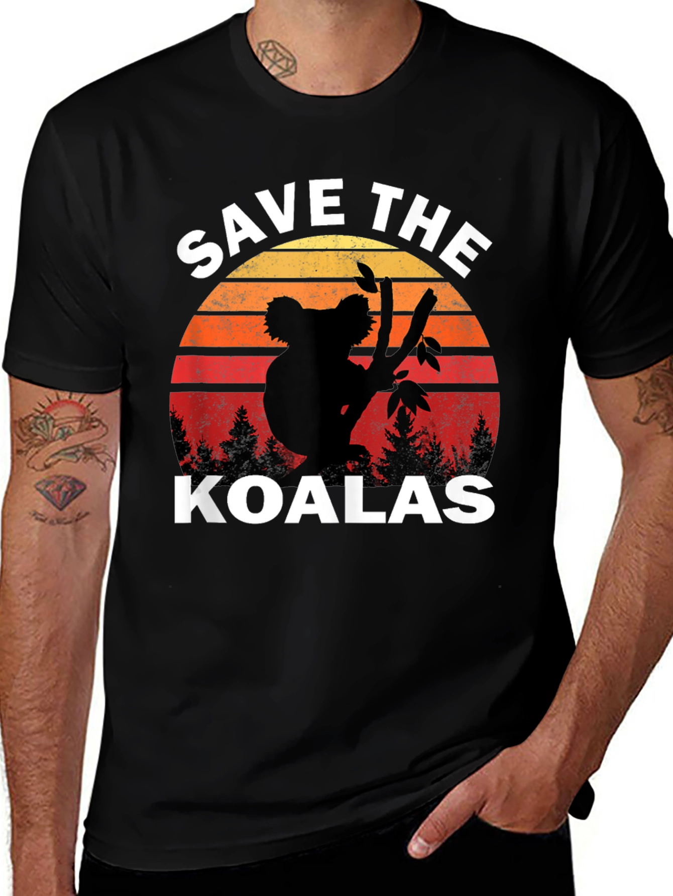 Variant 30 of Save the Koalas T-Shirt - Wildlife Conservation Tee