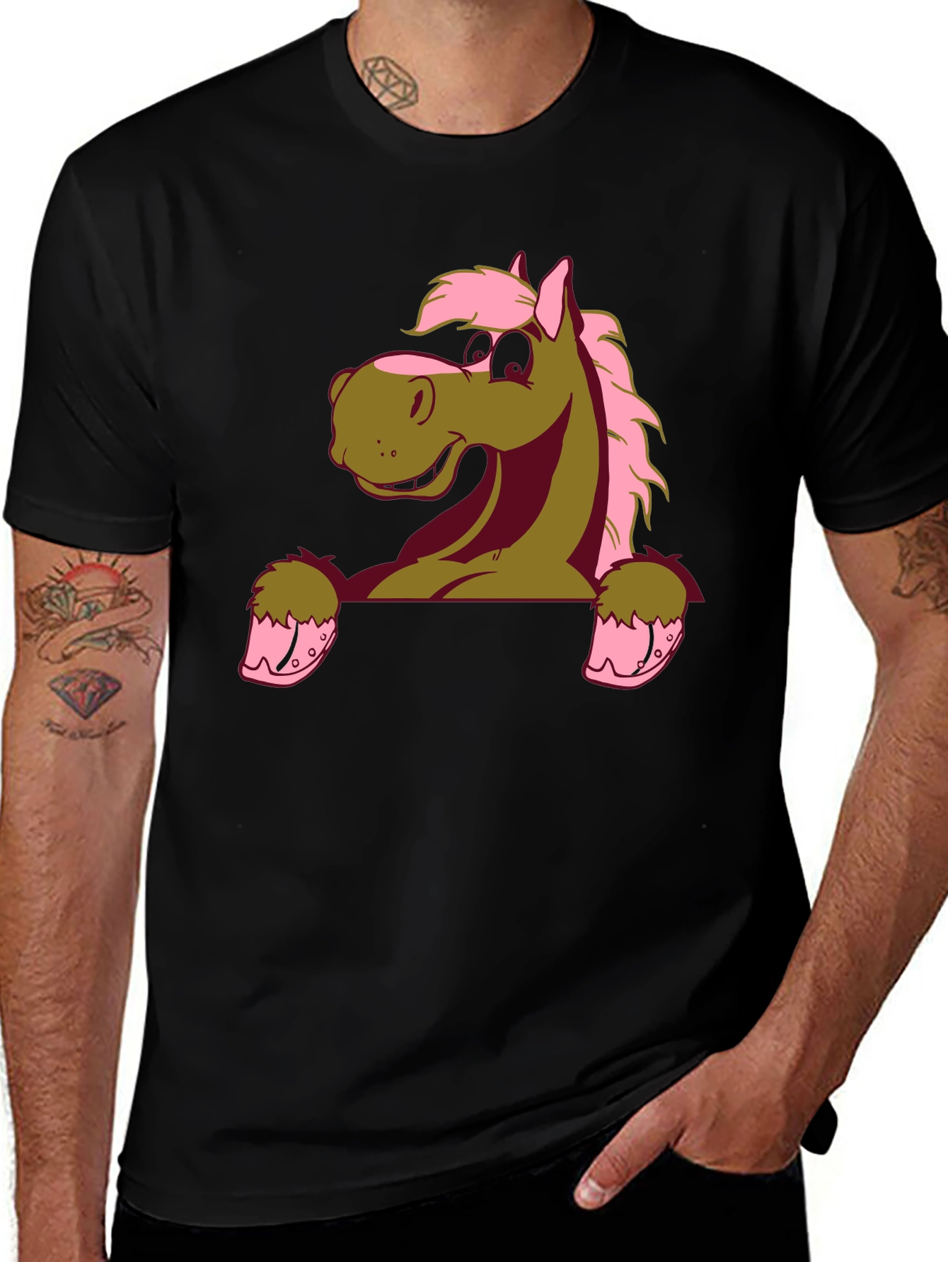 Variant 24 of Cartoon Horse Graphic Tee