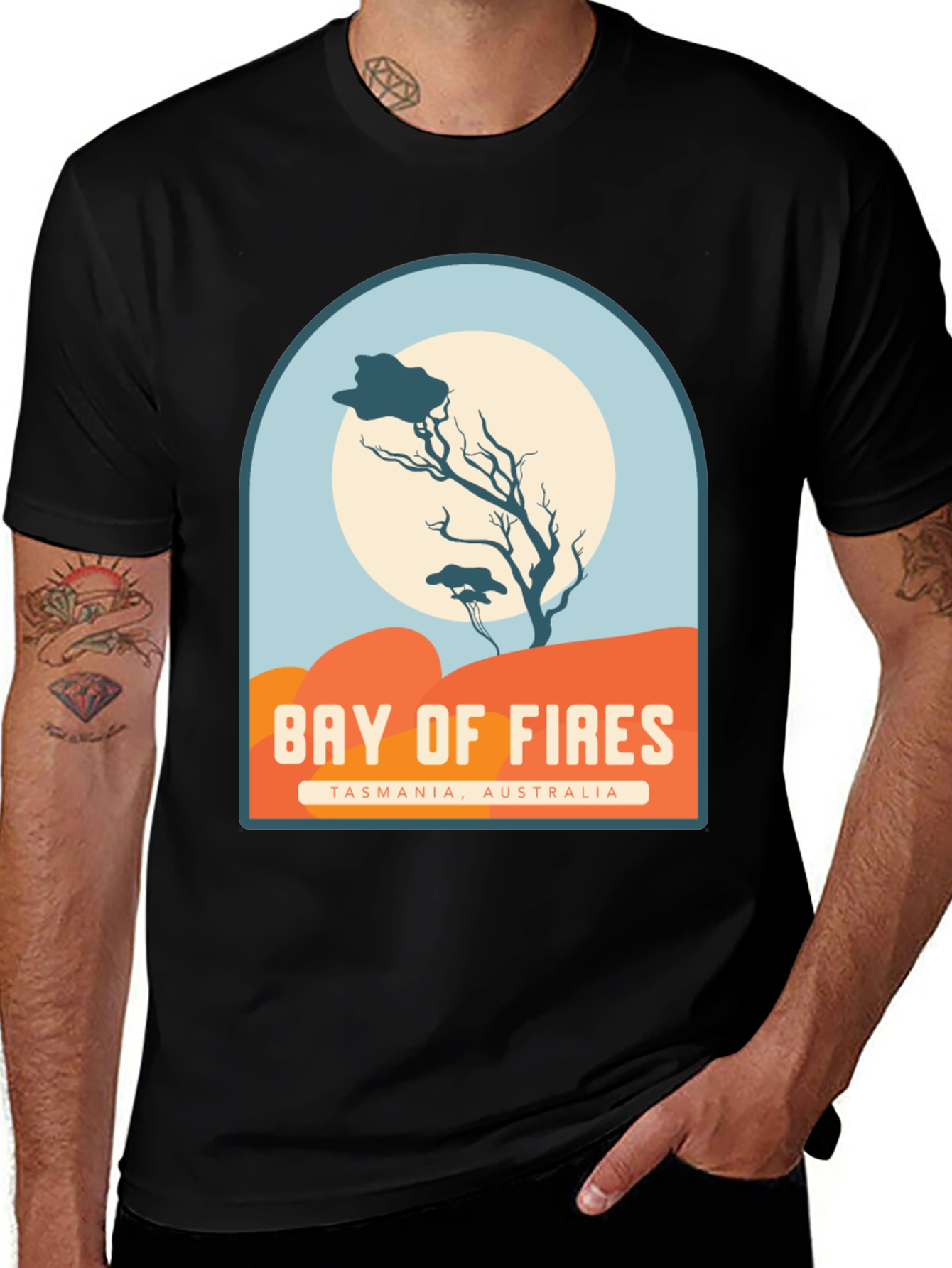Variant 5 of Bay of Fires Tasmania Australia T-Shirt