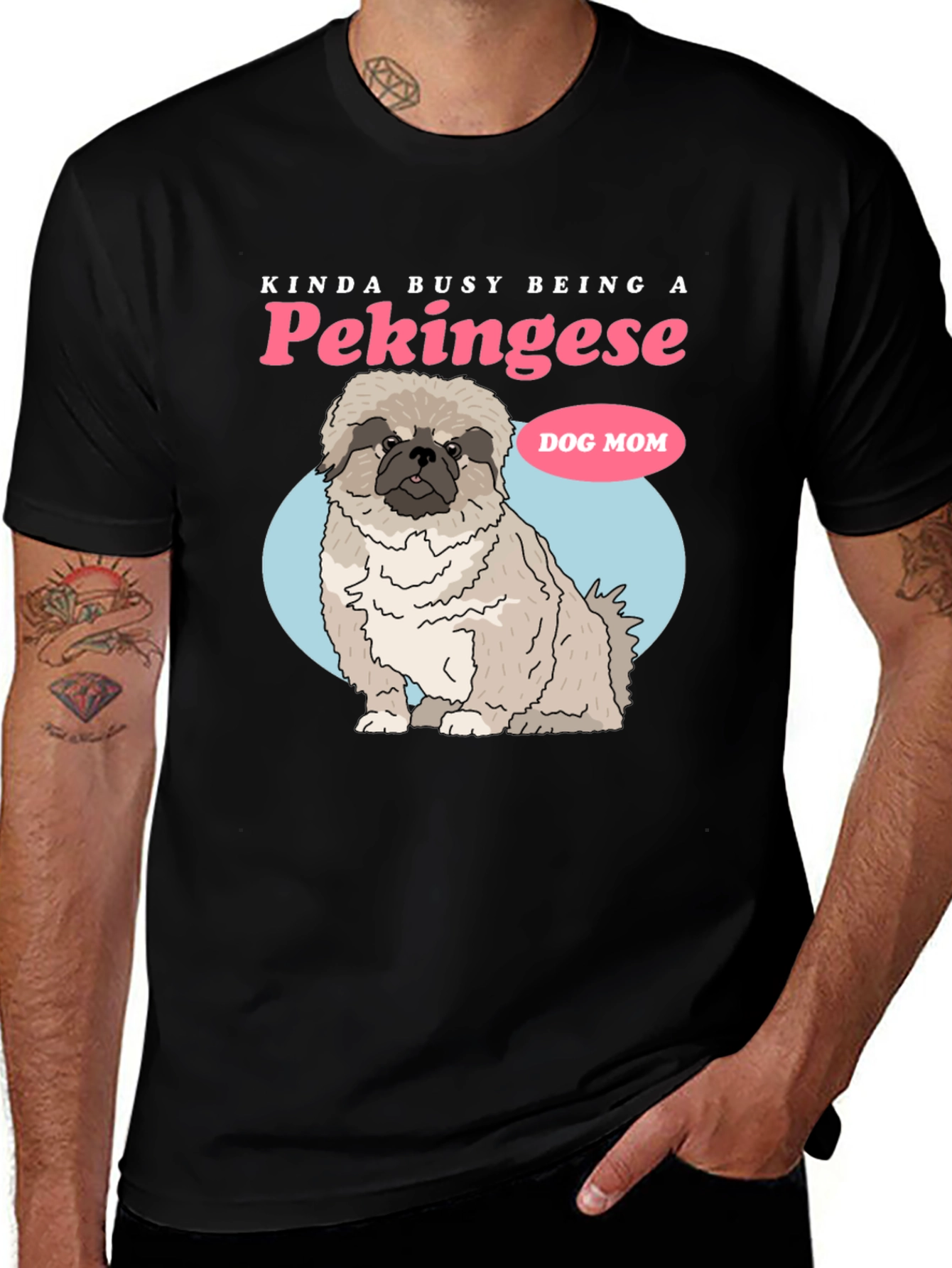 Variant 6 of Pekinese Dog Mom Graphic T-Shirt