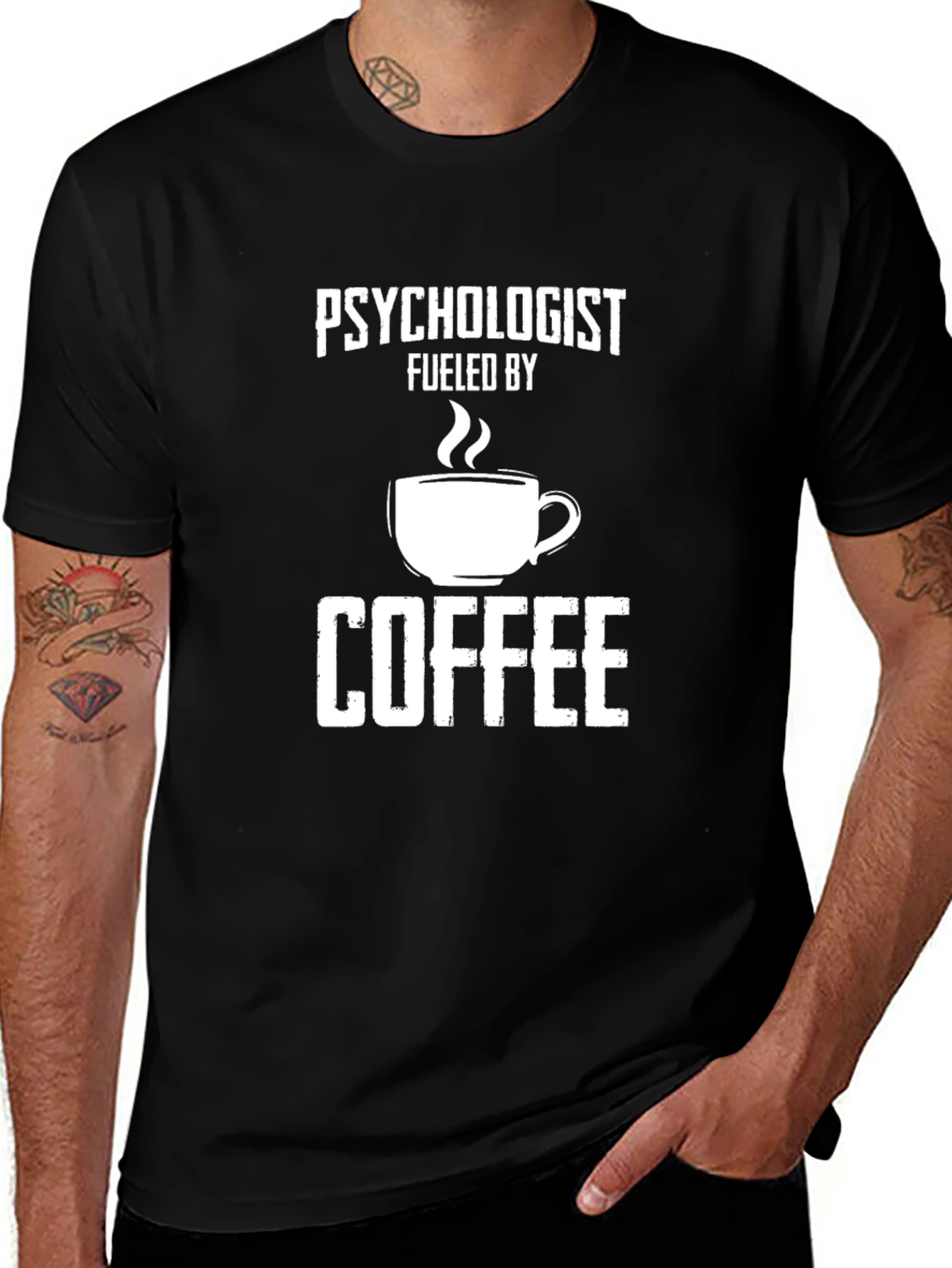 Variant 4 of Psychologist Fueled By Coffee Graphic Tee