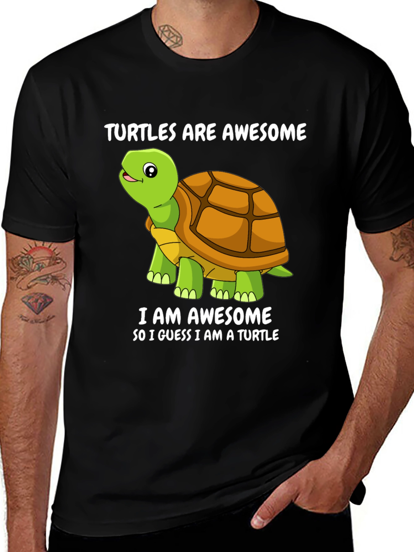 Variant 23 of Awesome Turtles T-Shirt - Funny Cartoon Turtle Tee