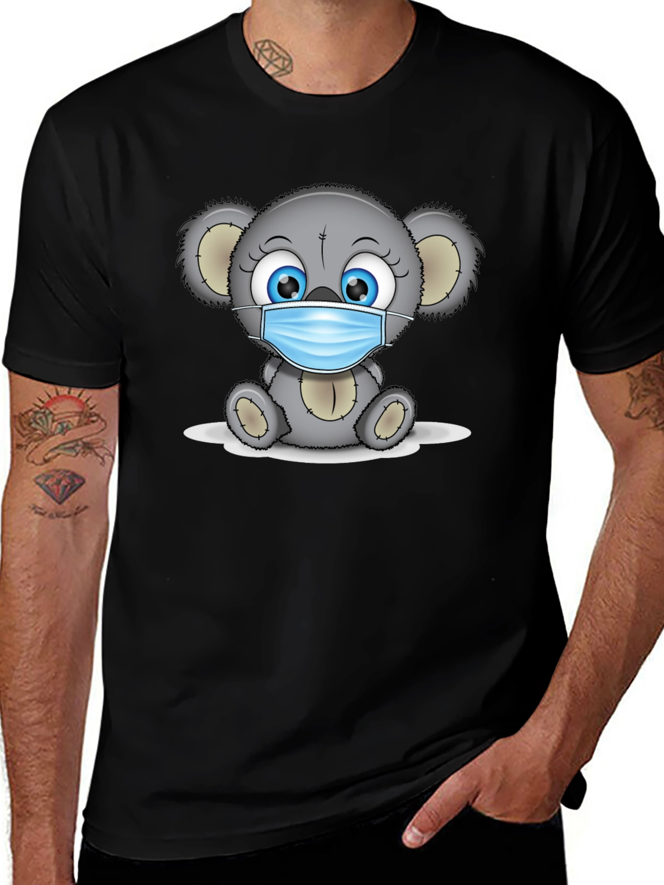 Koala Bear Mask T-Shirt - Stay Safe & Stylish