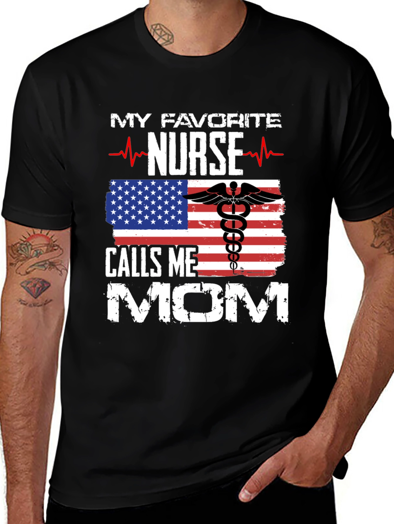 Variant 23 of My Favorite Nurse Calls Me Mom T-Shirt