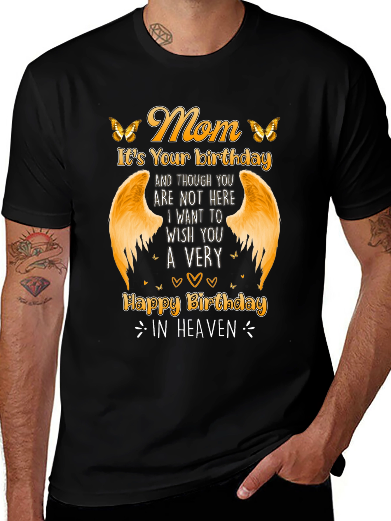 Variant 3 of Mom Birthday in Heaven Memorial T-Shirt
