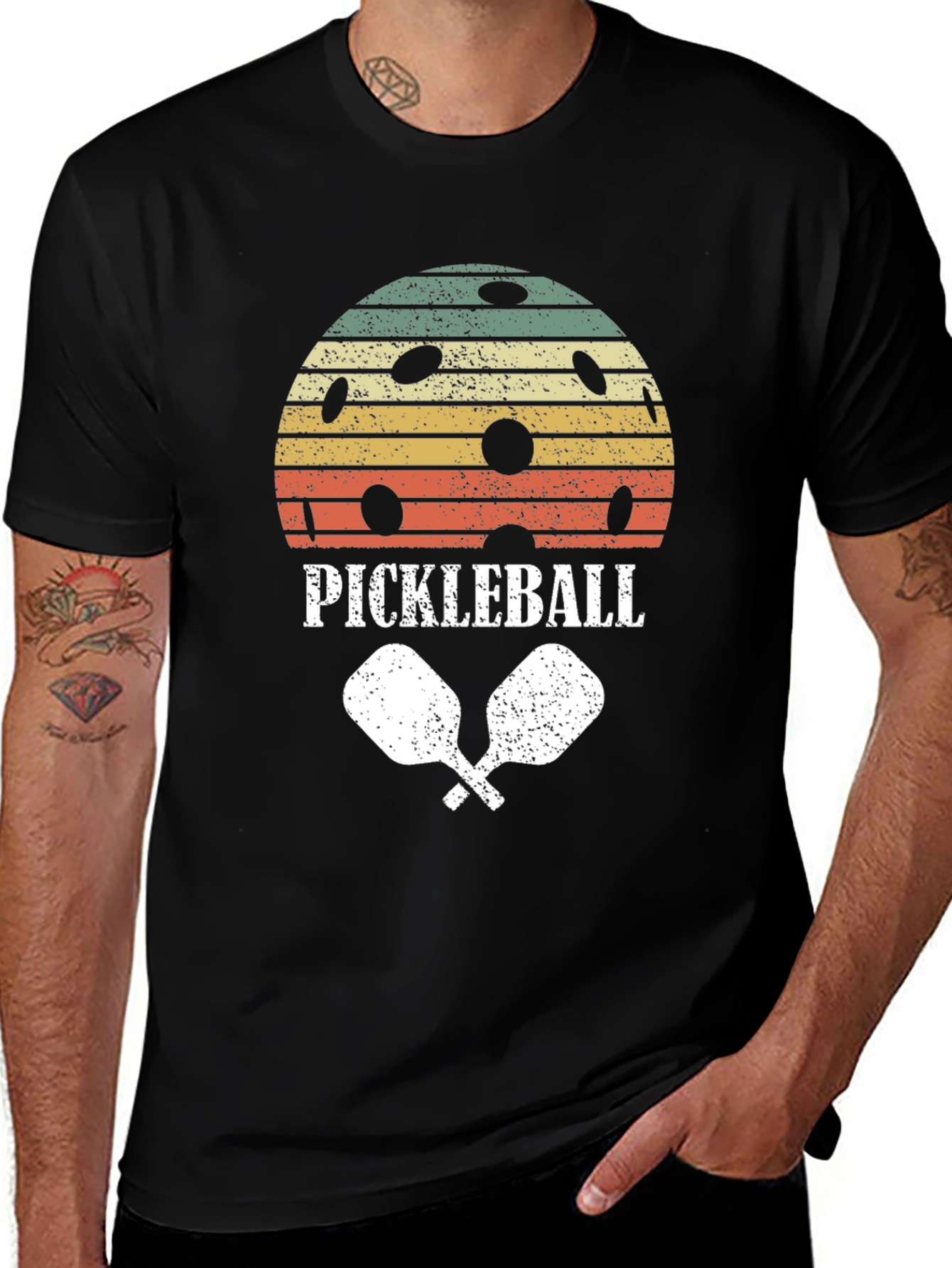 Variant 23 of Retro Pickleball T-Shirt - Vintage Style Gift