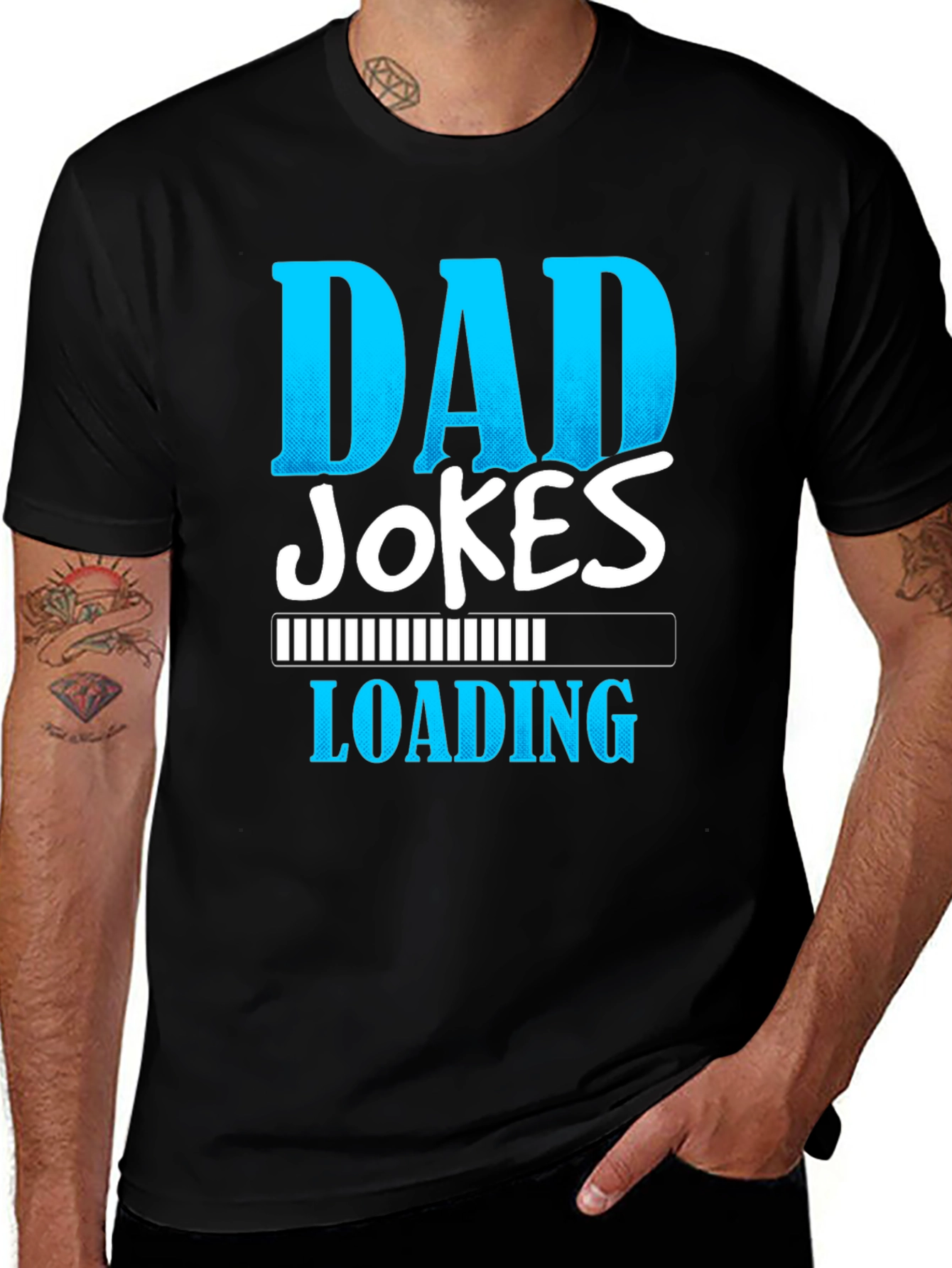 Variant 21 of Dad Jokes Loading T-Shirt - Funny Father's Day Gift