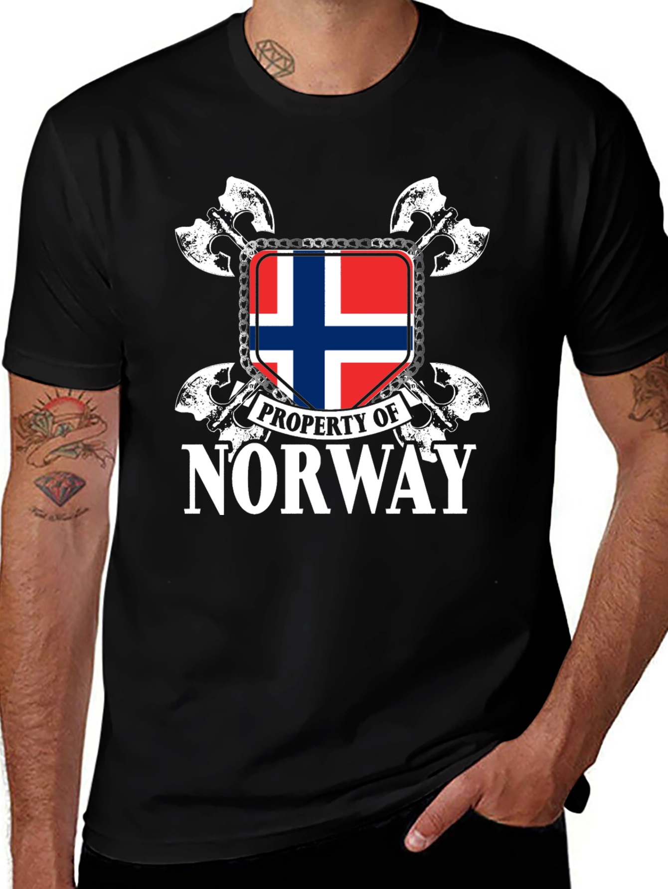 Variant 19 of Norway Property Shield Graphic T-Shirt