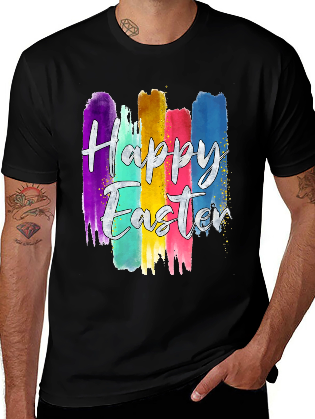 Happy Easter Brushstroke Tee