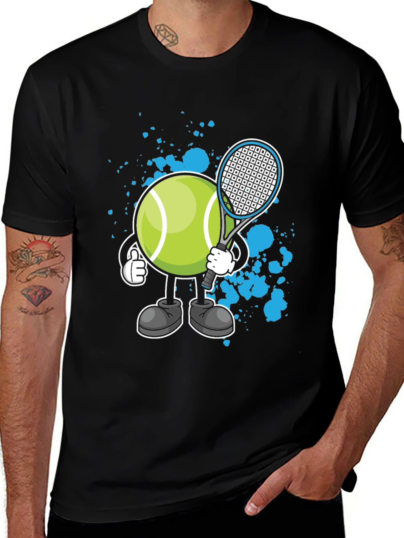 Variant 22 of Tennis Ball Cartoon T-Shirt