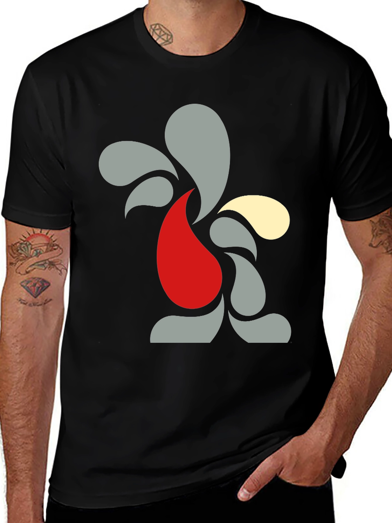 Variant 9 of Abstract Graphic Tee - Modern Design
