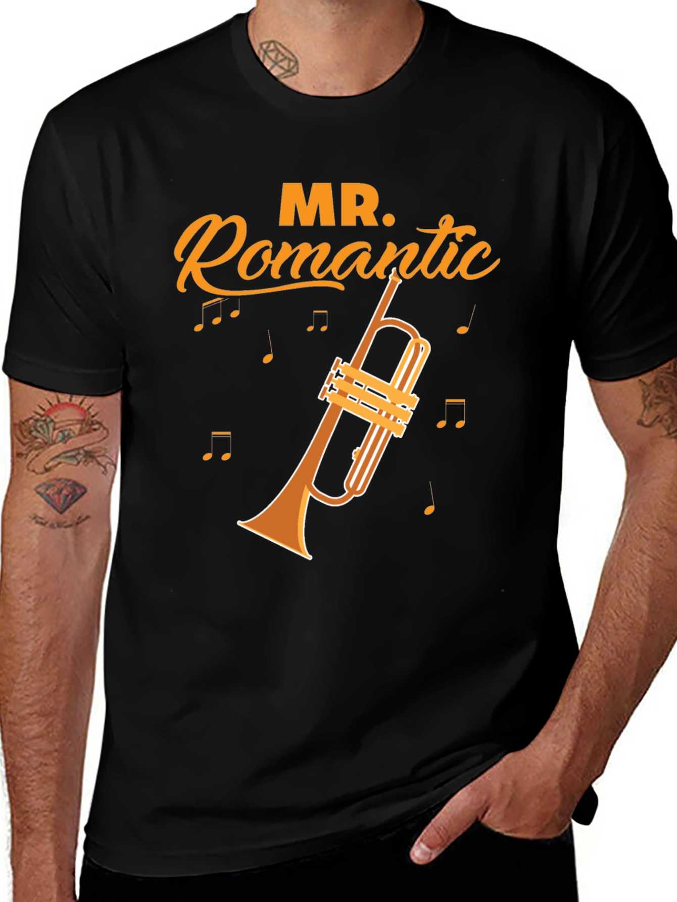 Variant 15 of Mr. Romantic Trumpet Graphic Tee