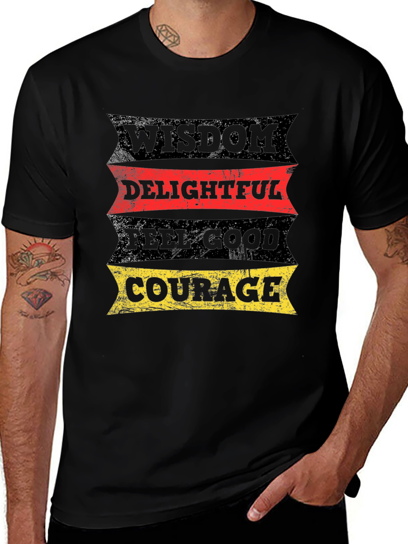 Variant 16 of Wisdom, Delightful, Feel Good, Courage Graphic T-Shirt