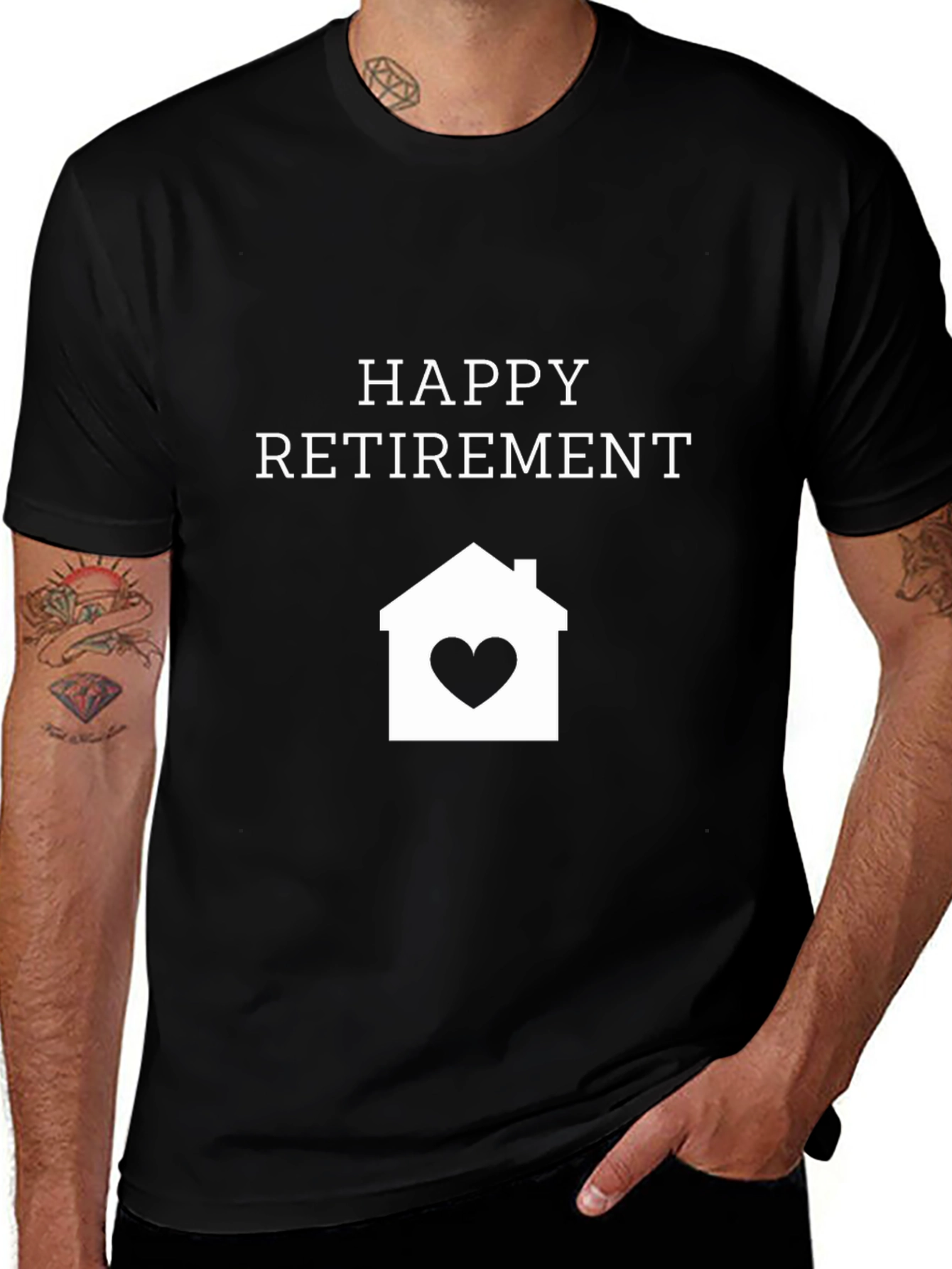 Variant 4 of Happy Retirement Home Heart T-Shirt