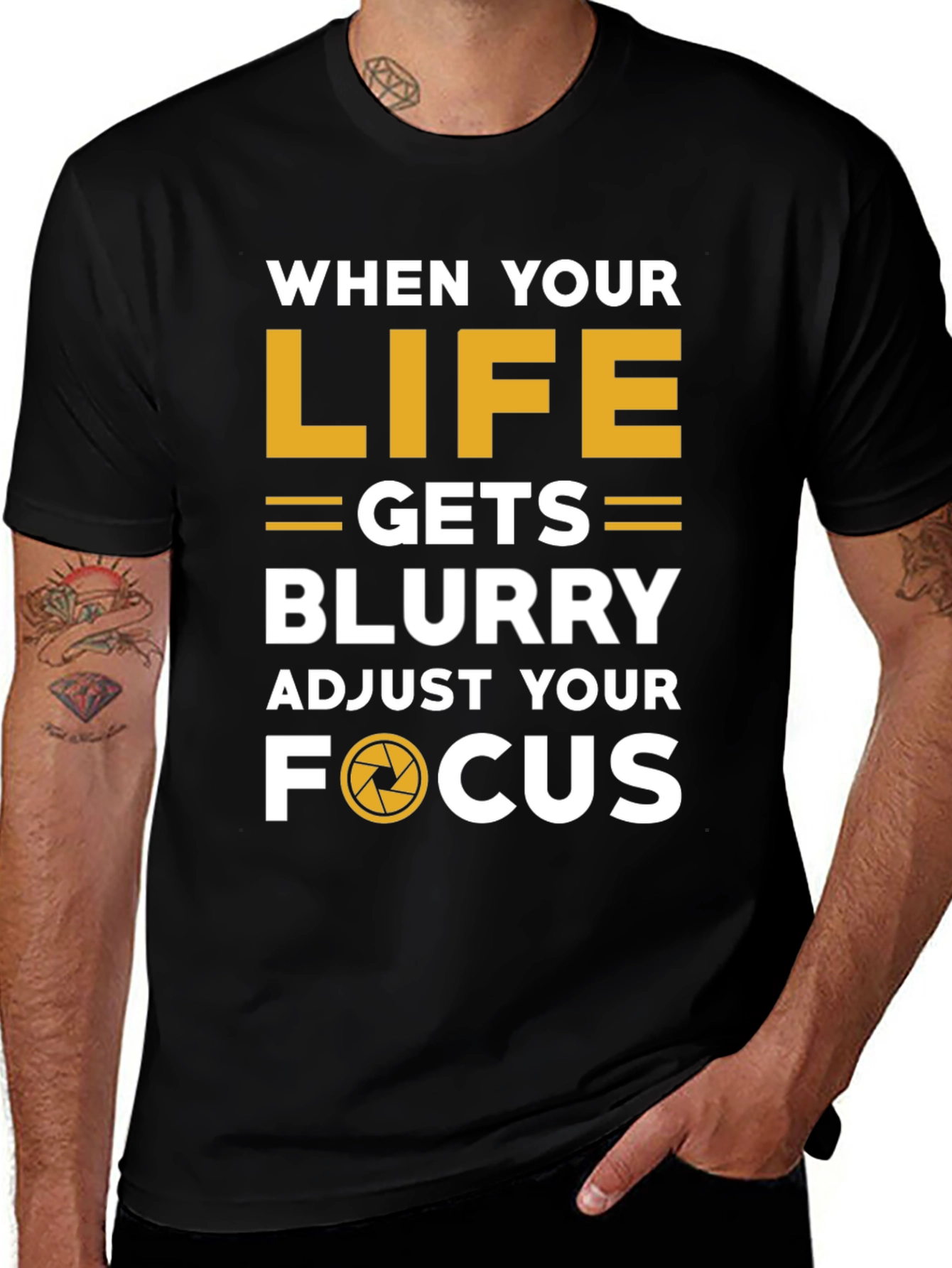 Variant 4 of When Life Gets Blurry Photography T-Shirt