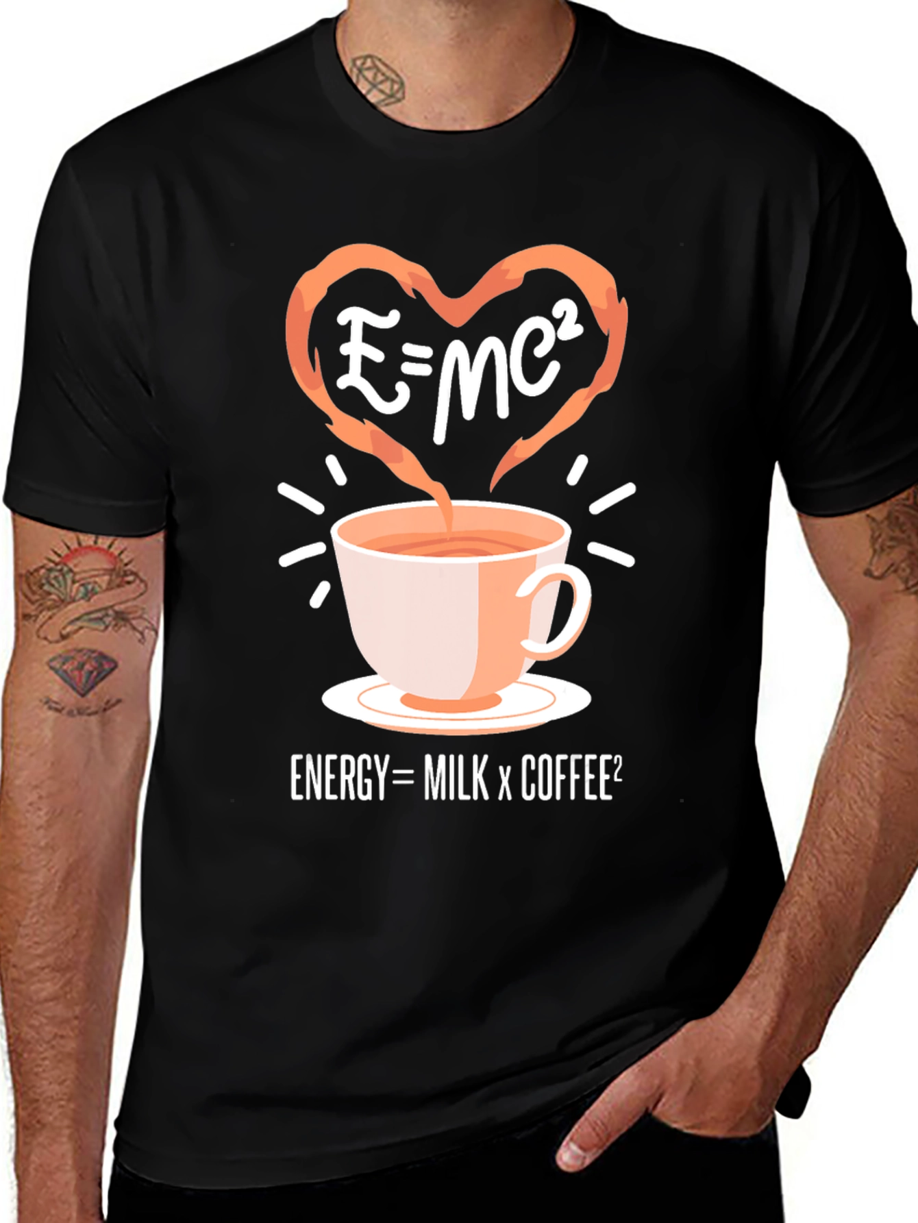 Variant 21 of Science of Coffee Black T-Shirt