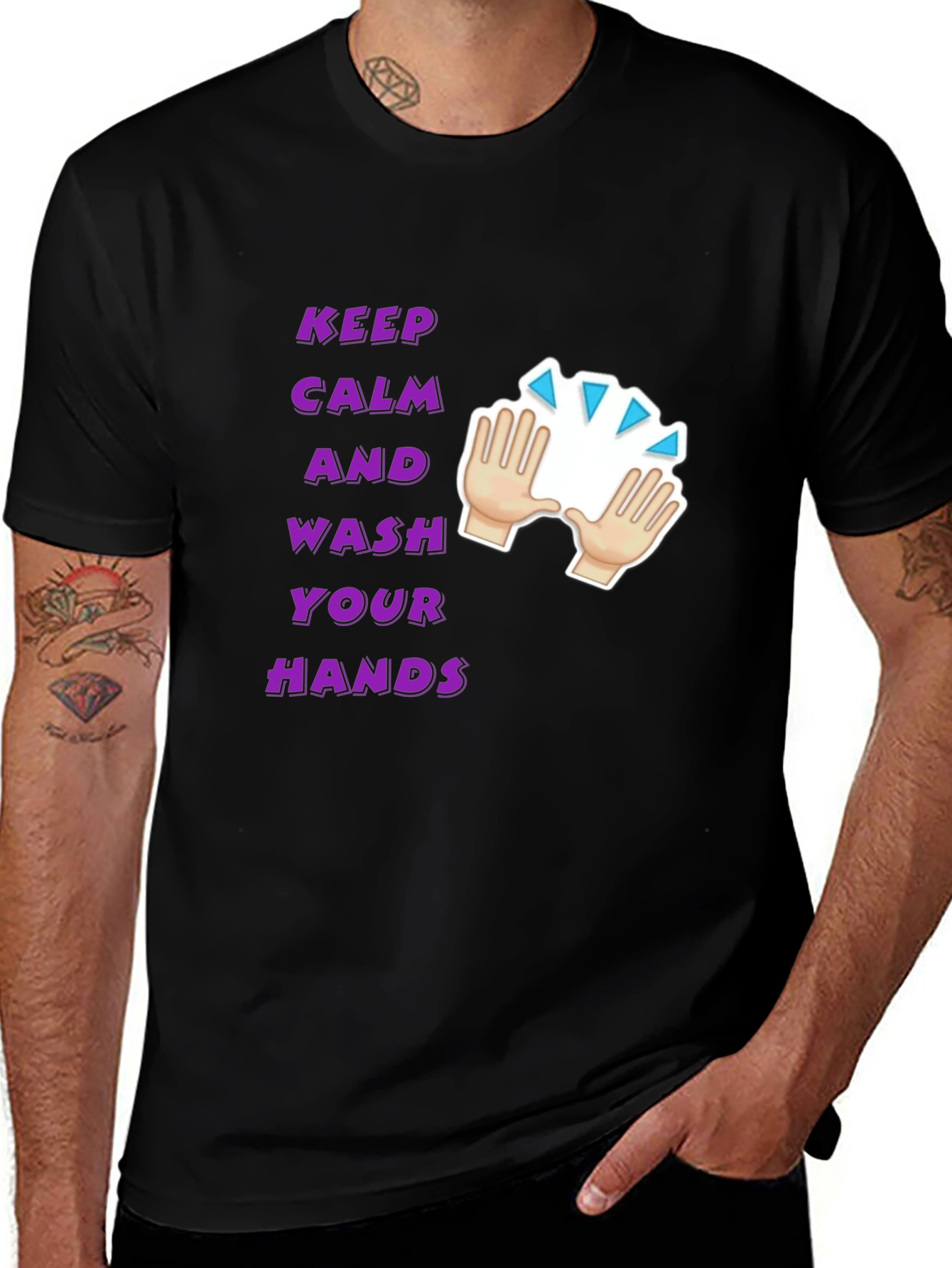 Variant 19 of Keep Calm & Wash Your Hands T-Shirt