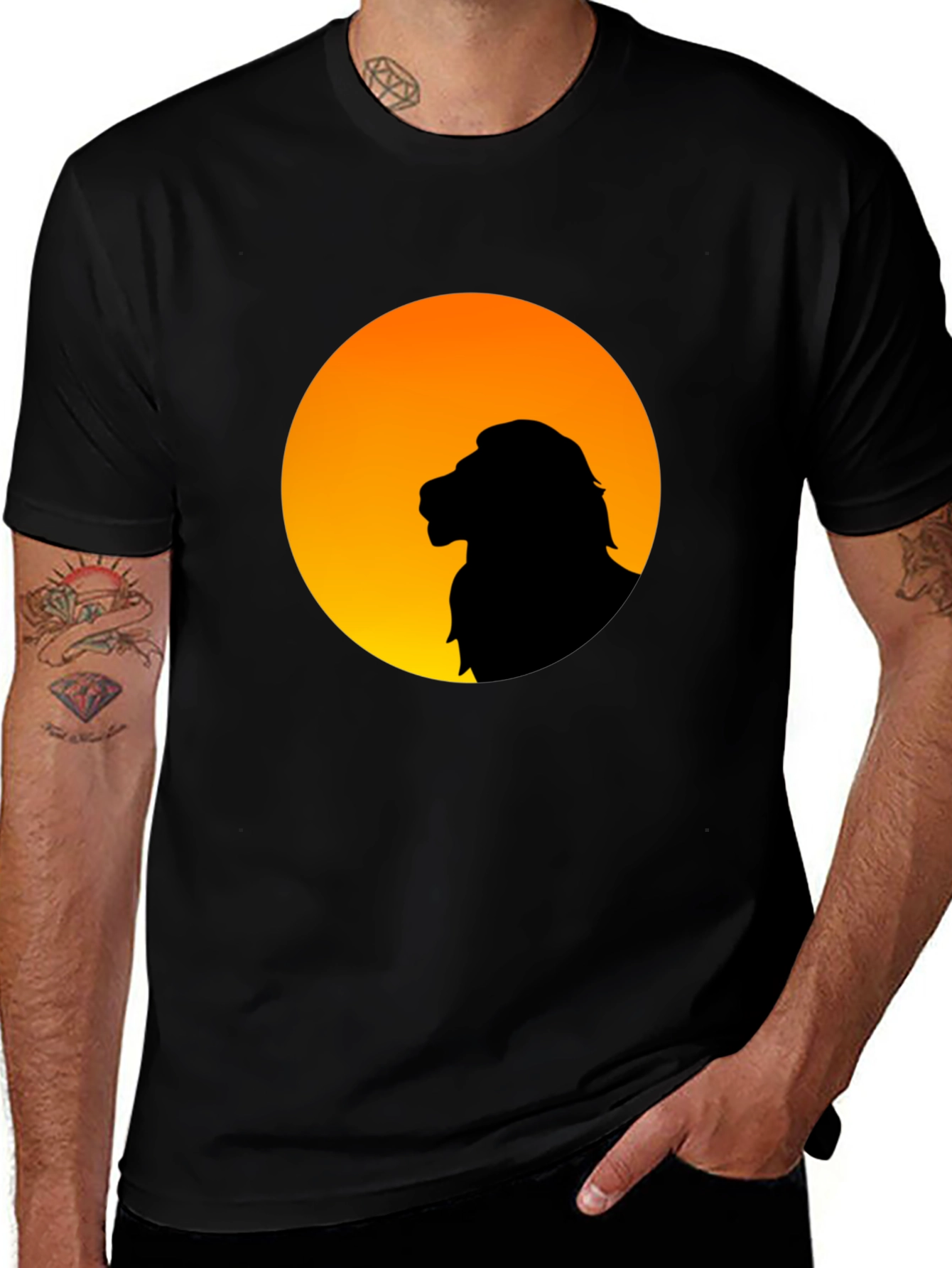 Variant 14 of Lion Silhouette T-Shirt - Simba Style
