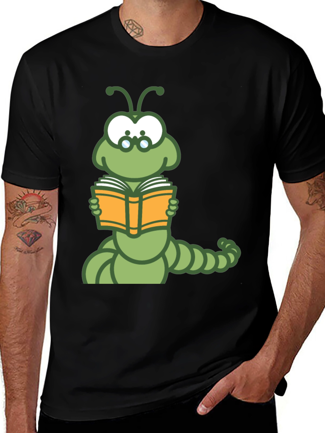 Variant 23 of Bookworm Caterpillar T-Shirt