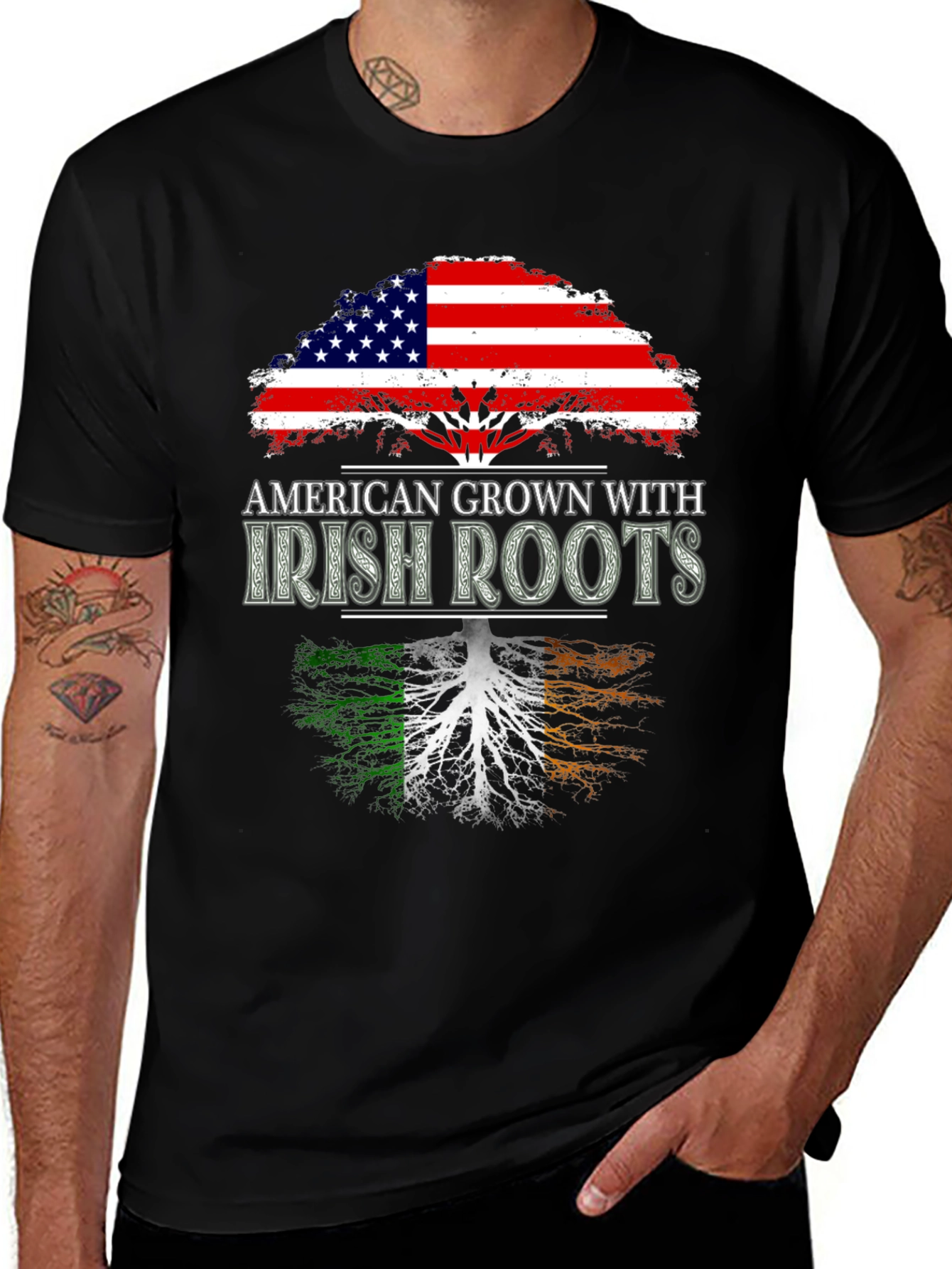 American Grown Irish Roots T-Shirt
