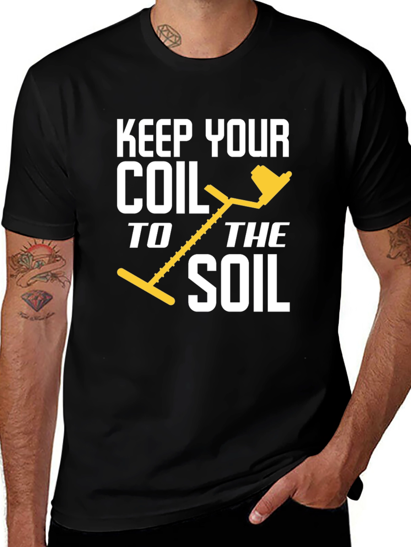 Keep Your Coil to the Soil Black T-Shirt
