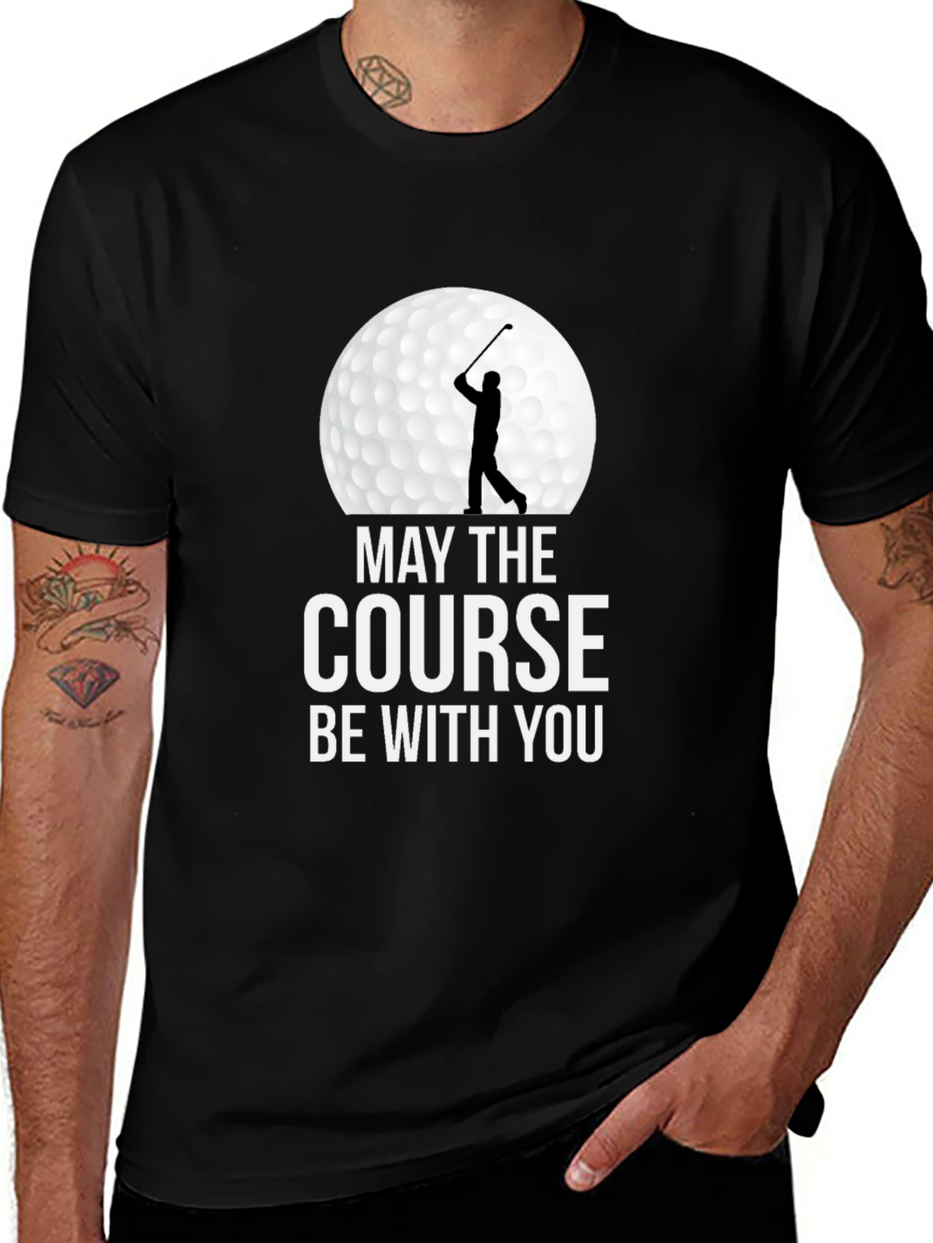 Variant 26 of May the Course Be With You Golf T-Shirt