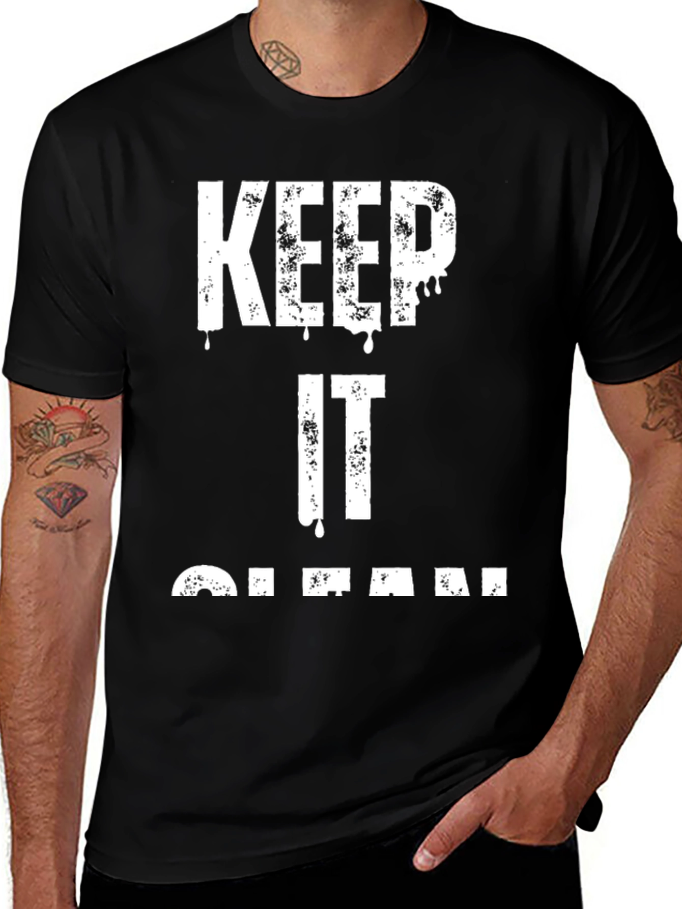 Variant 16 of Keep It Clean Graphic T-Shirt