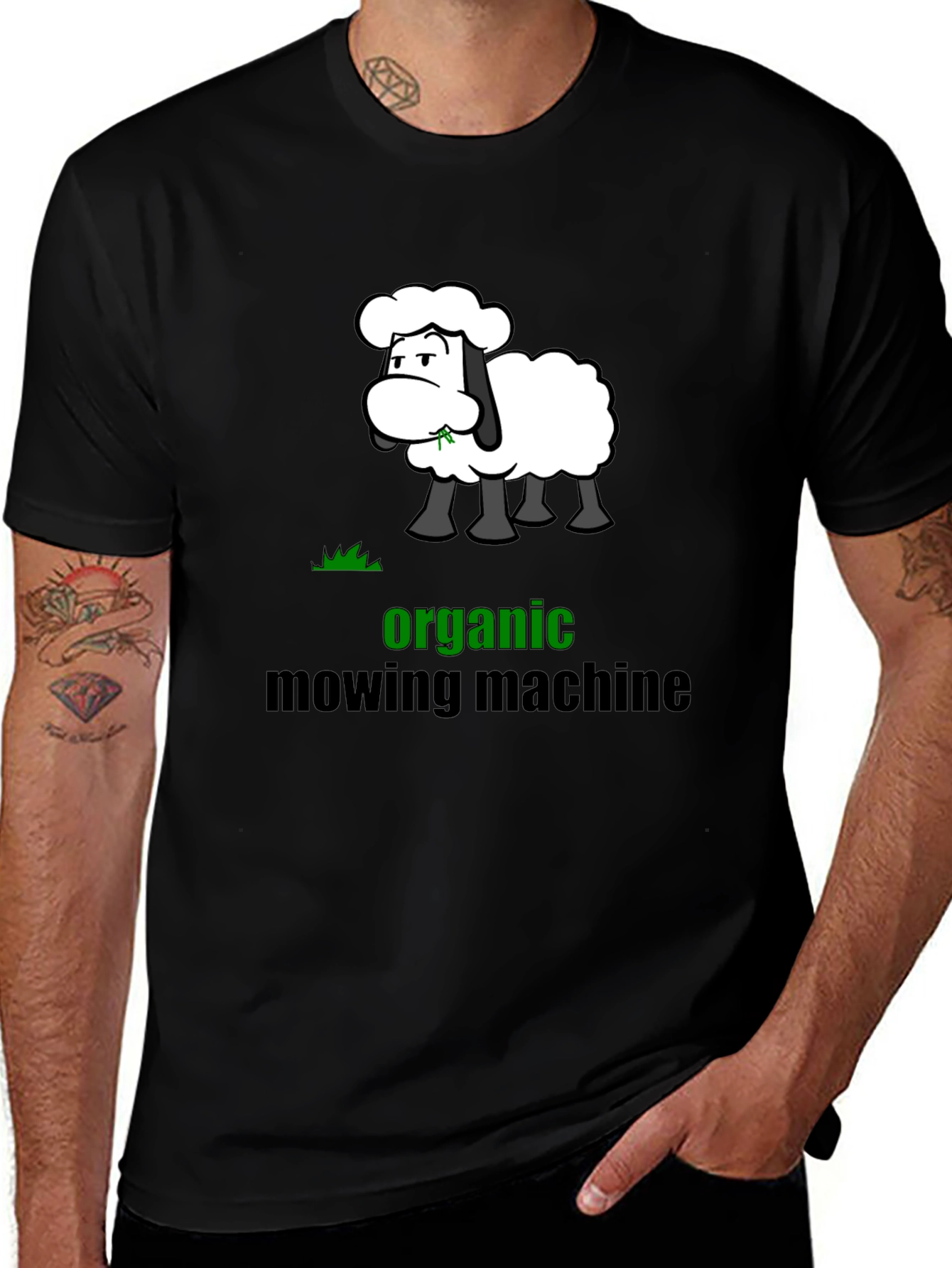 Variant 11 of Organic Mowing Machine Graphic Tee