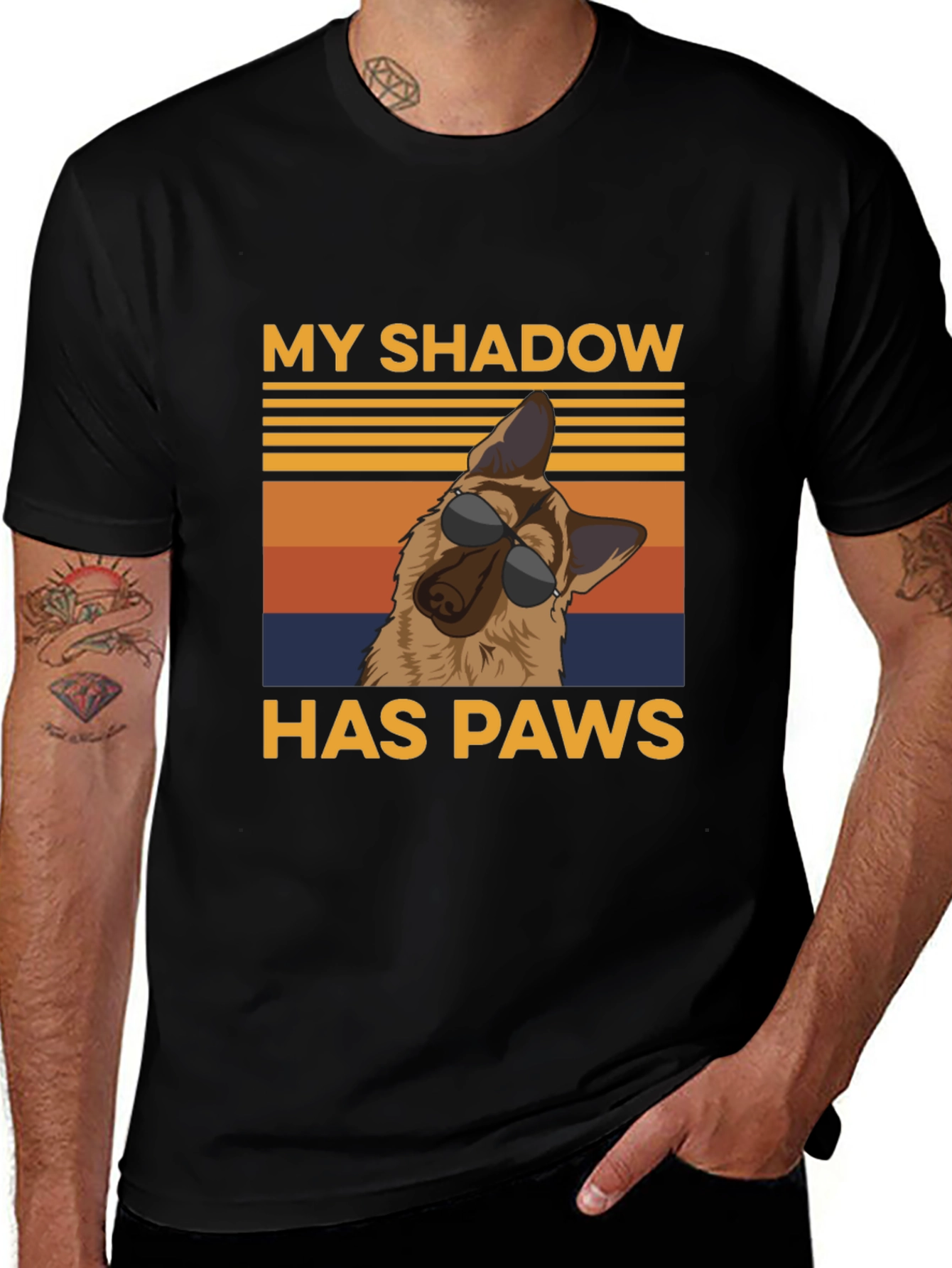 Variant 15 of My Shadow Has Paws Dog T-Shirt