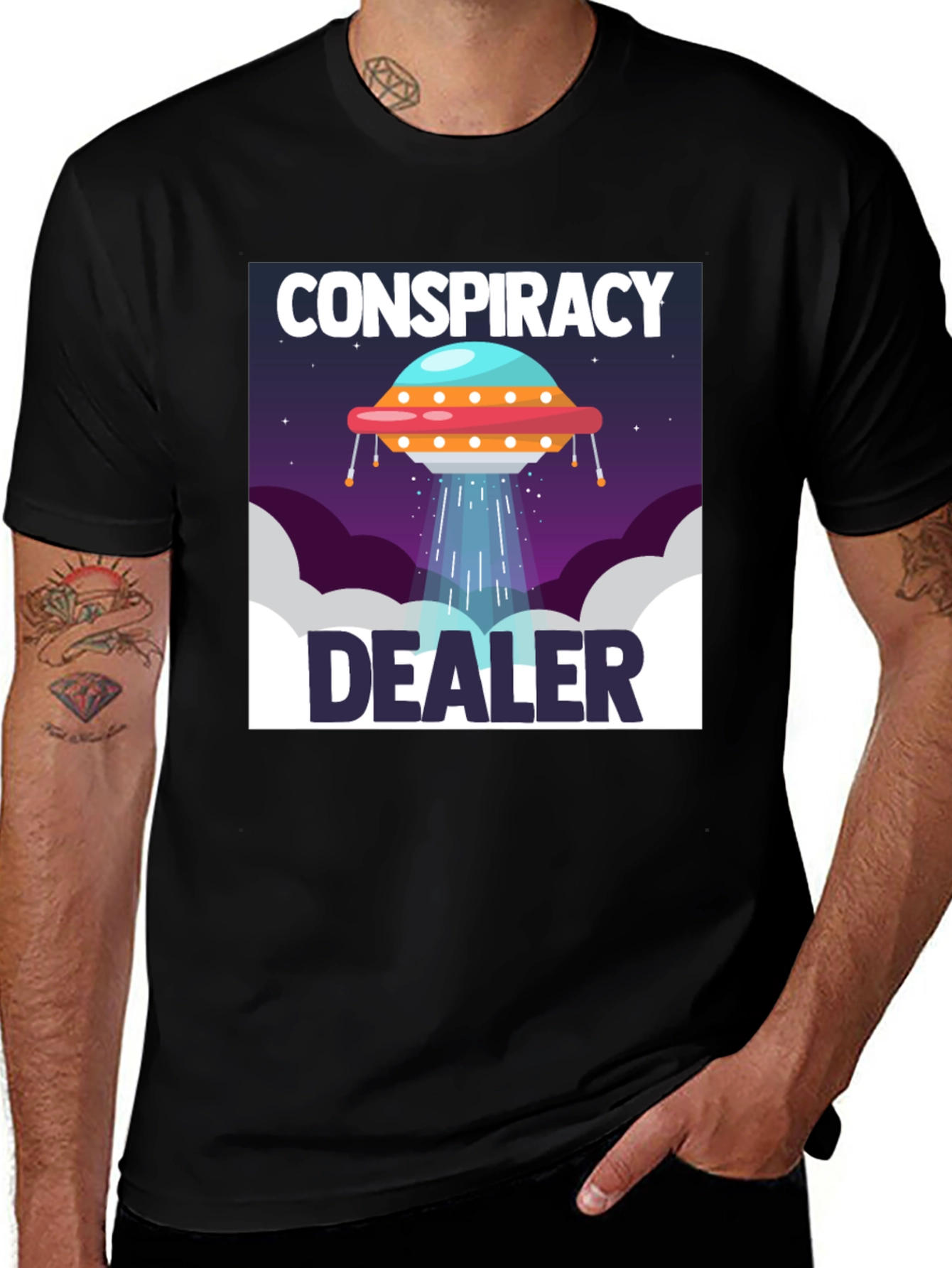 Variant 25 of Conspiracy Dealer UFO T-Shirt