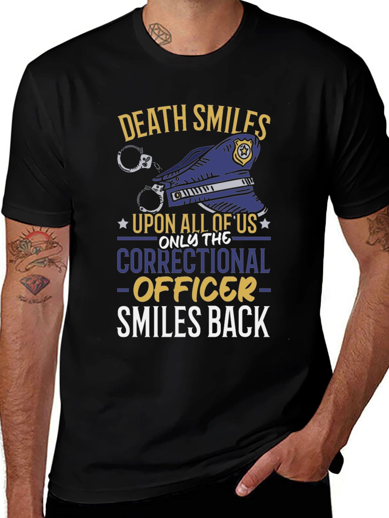 Correctional Officer T-Shirt - Death Smiles Back