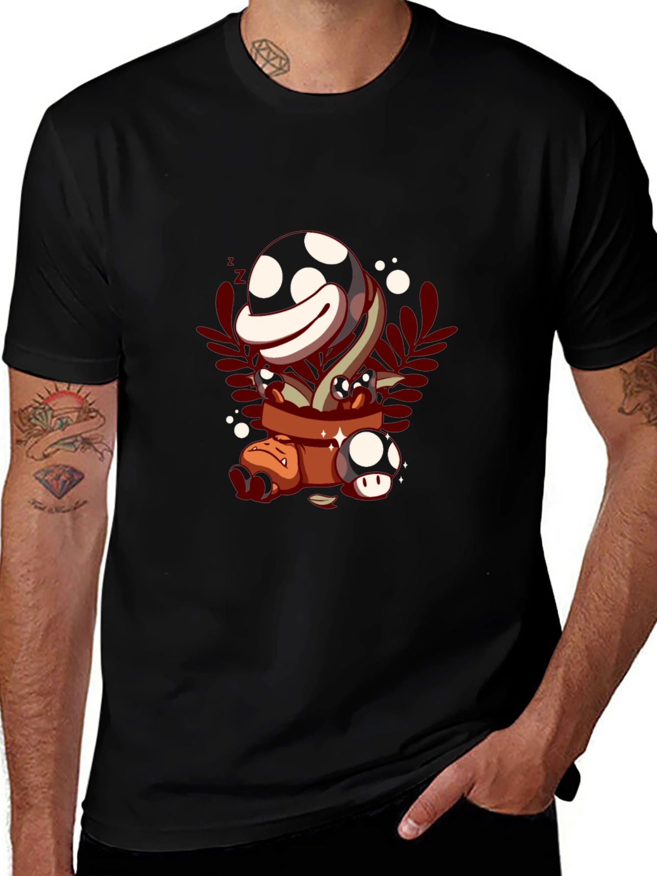 Mario Piranha Plant Graphic Tee