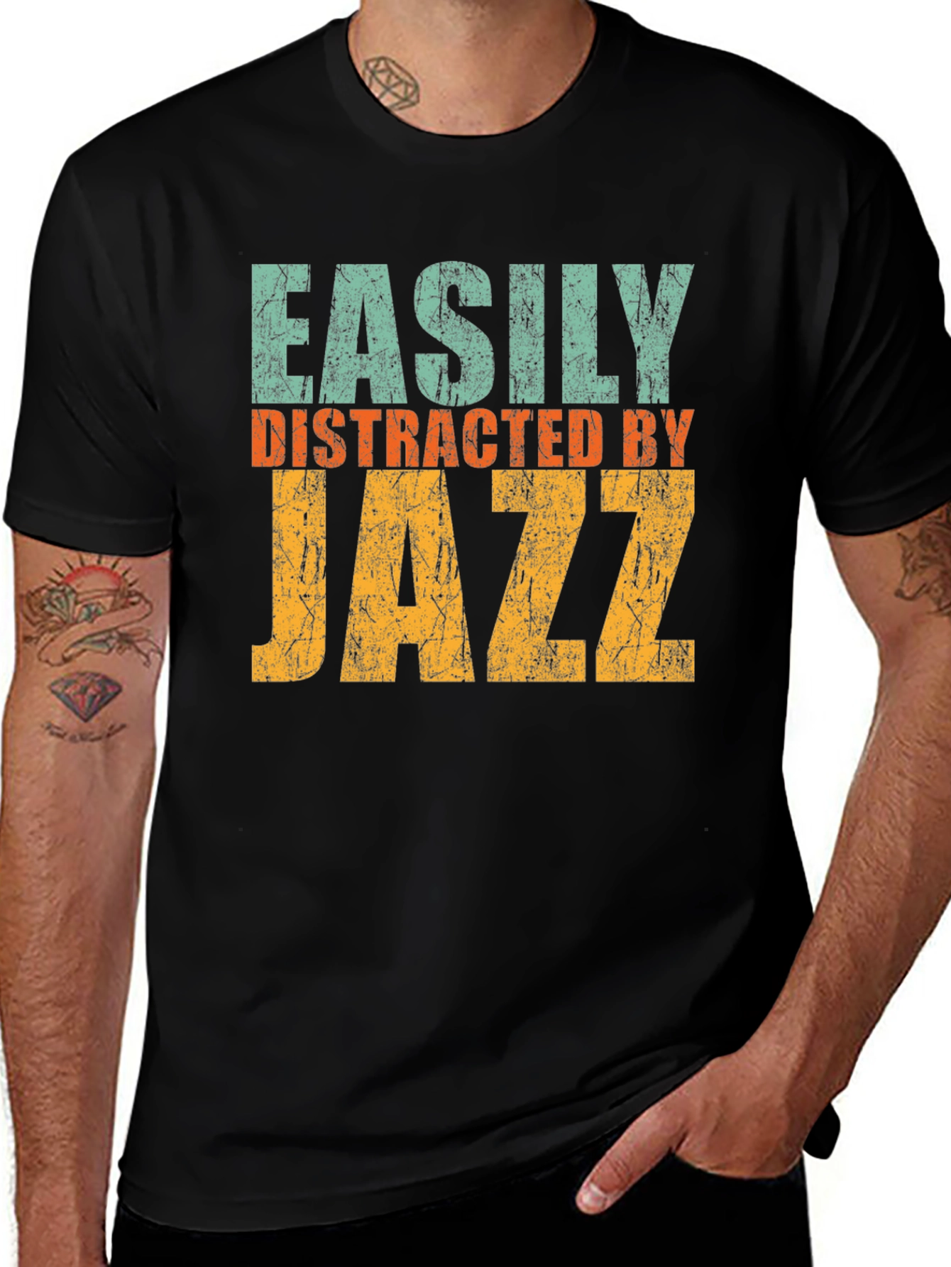 Variant 20 of Easily Distracted by Jazz Tee
